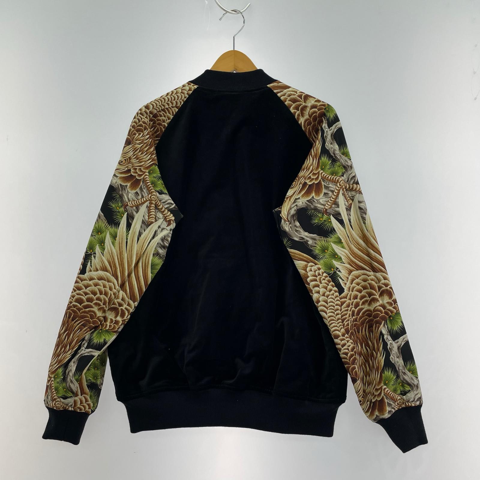 ジャケット 24FW サテン ベロア リバーシブル カブト スカジャン (40) 40 ブラック