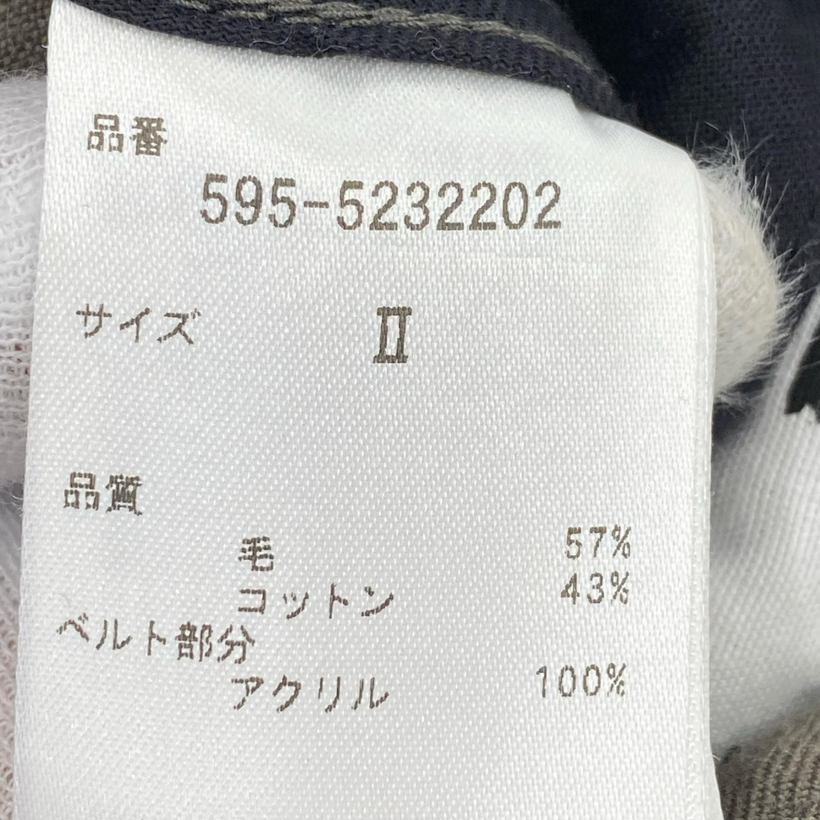 ロングスカート WOOL COTTON TWILL スカート グレー系