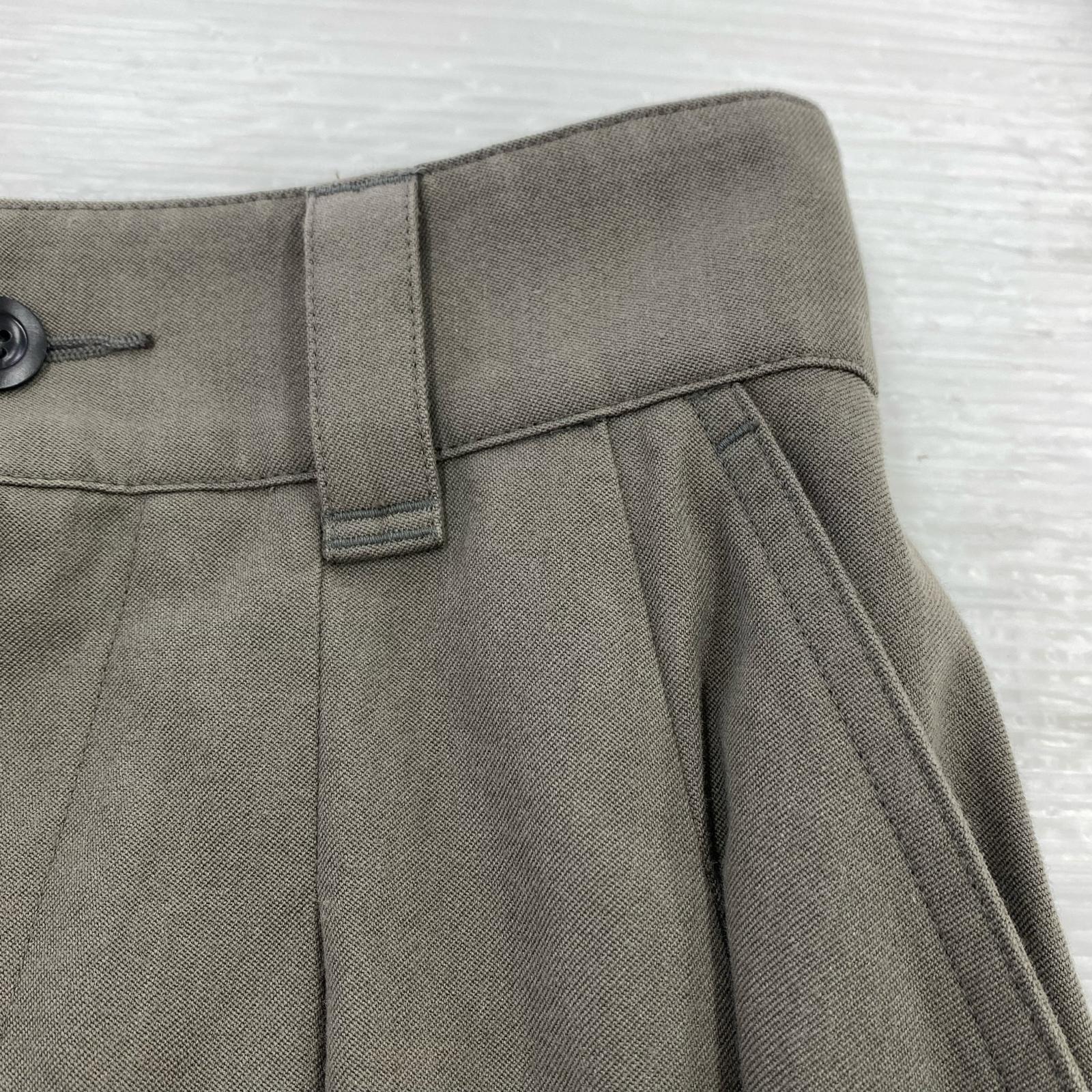 ロングスカート WOOL COTTON TWILL スカート グレー系