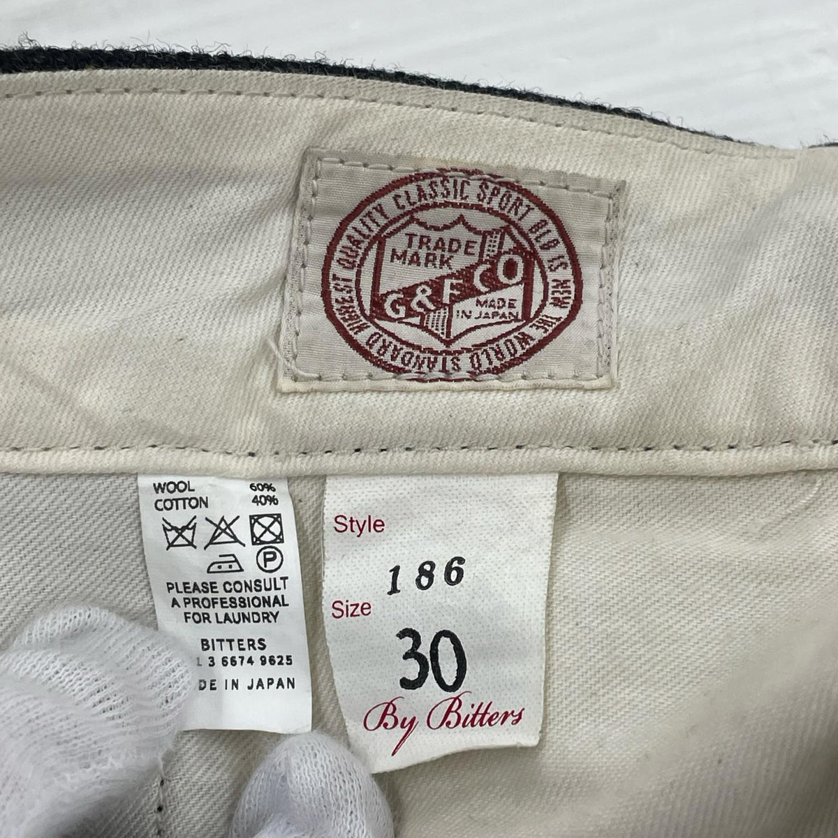 パンツ g&f co officer trousers (30) 黒 30 ブラック