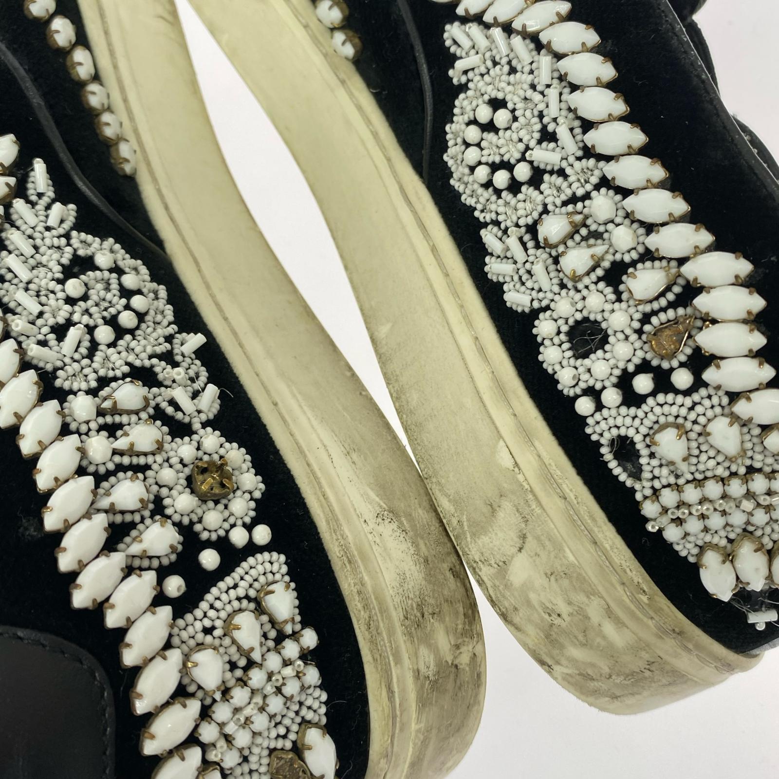 スニーカー Embellished London Slip On ブラック