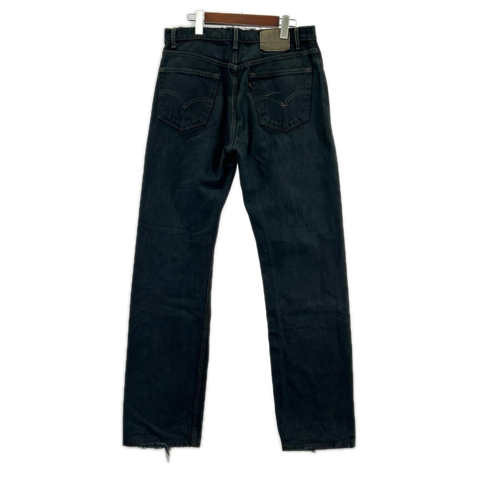 デニムパンツ Levi's 後染めブラックデニム ブラック