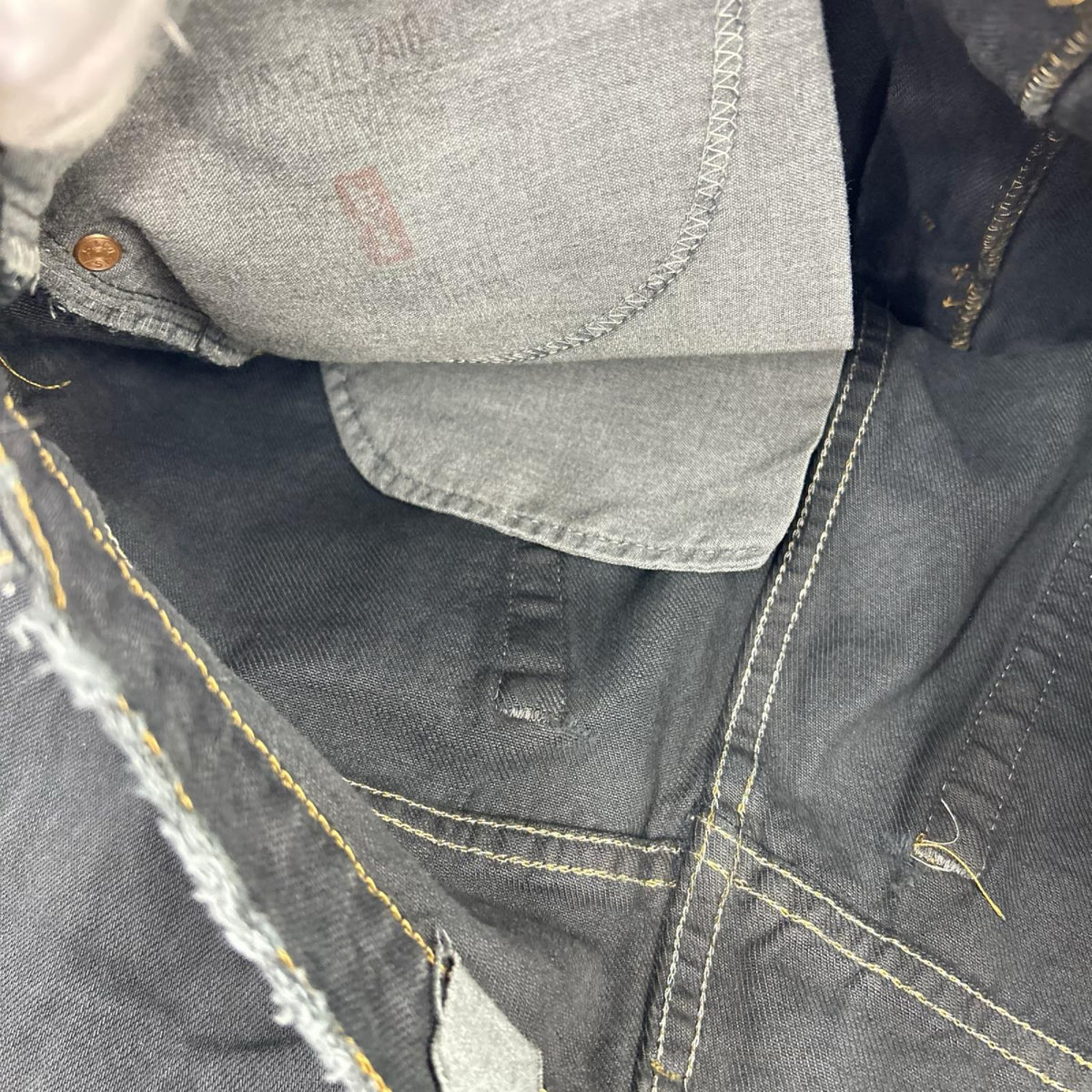 デニムパンツ Levi's 後染めブラックデニム ブラック