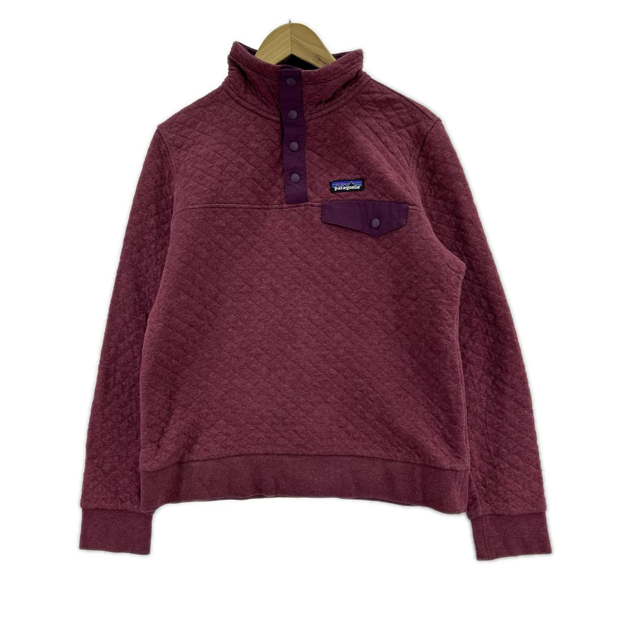 その他トップス patagonia ダイヤモンドキルトスナップT 25282FA19 紫 (S) S パープル