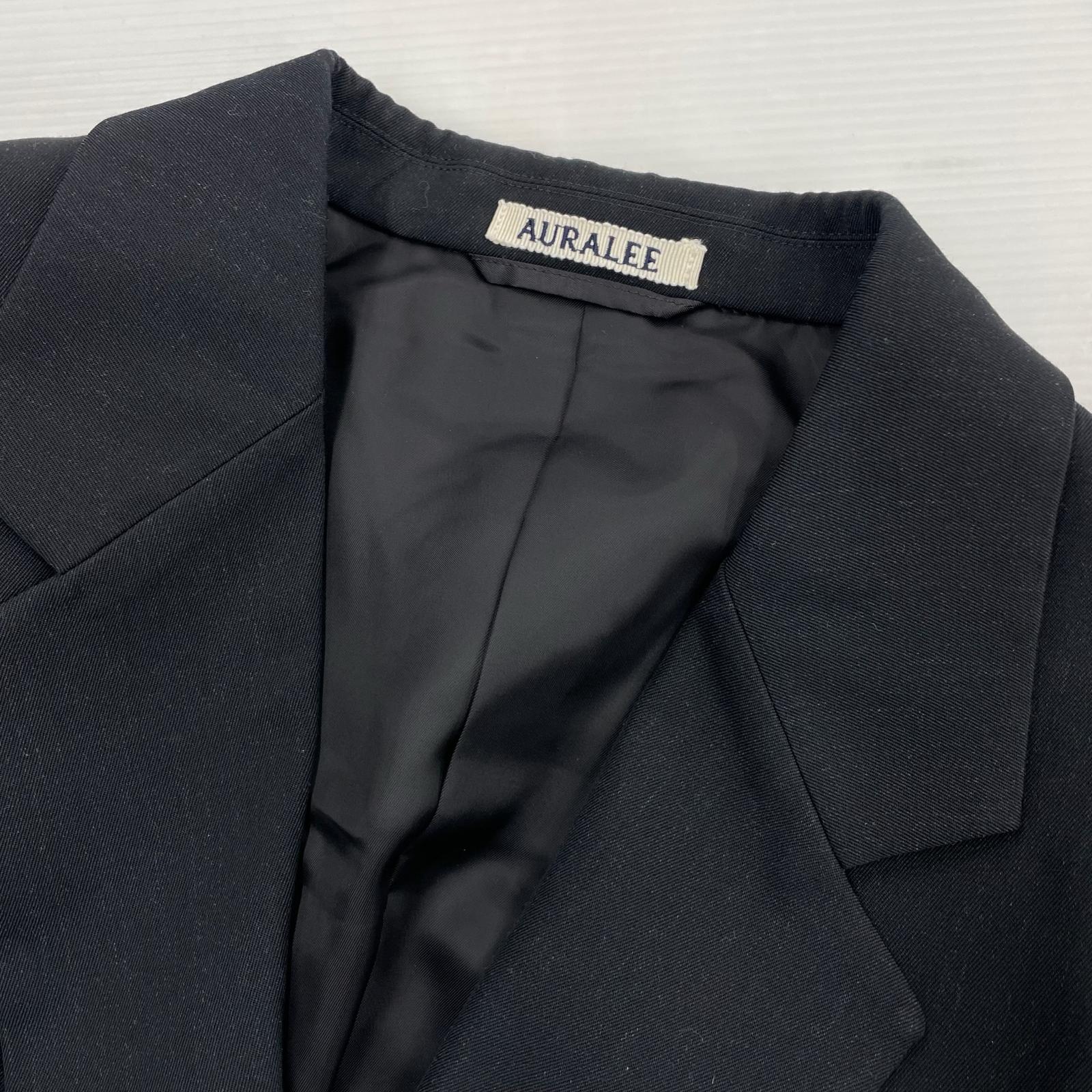その他アウター AURALEE LIGHT WOOL MAX GABARDINE JACKET 4 A24AJ01MG 4 ブラック