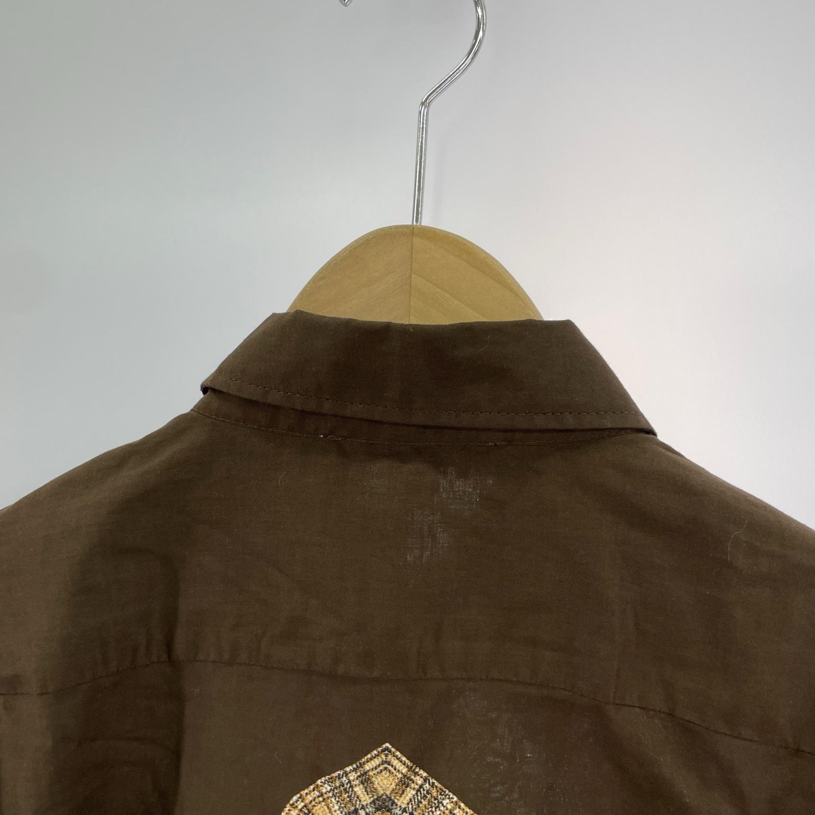 長袖シャツ Acne Studios プリントLSシャツ 44 44 ブラウン