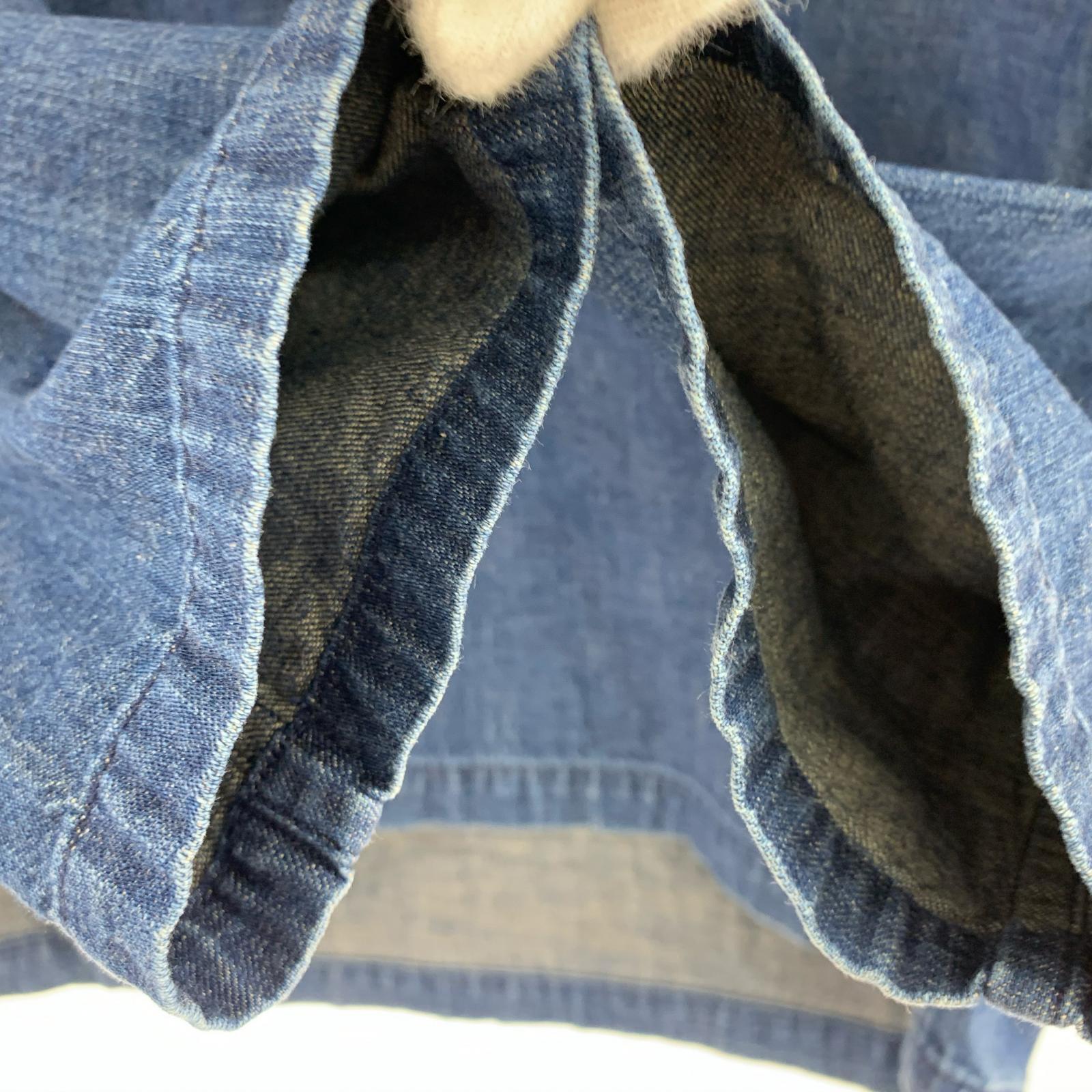 長袖シャツ デニムスキッパーシャツ (M) M ネイビー