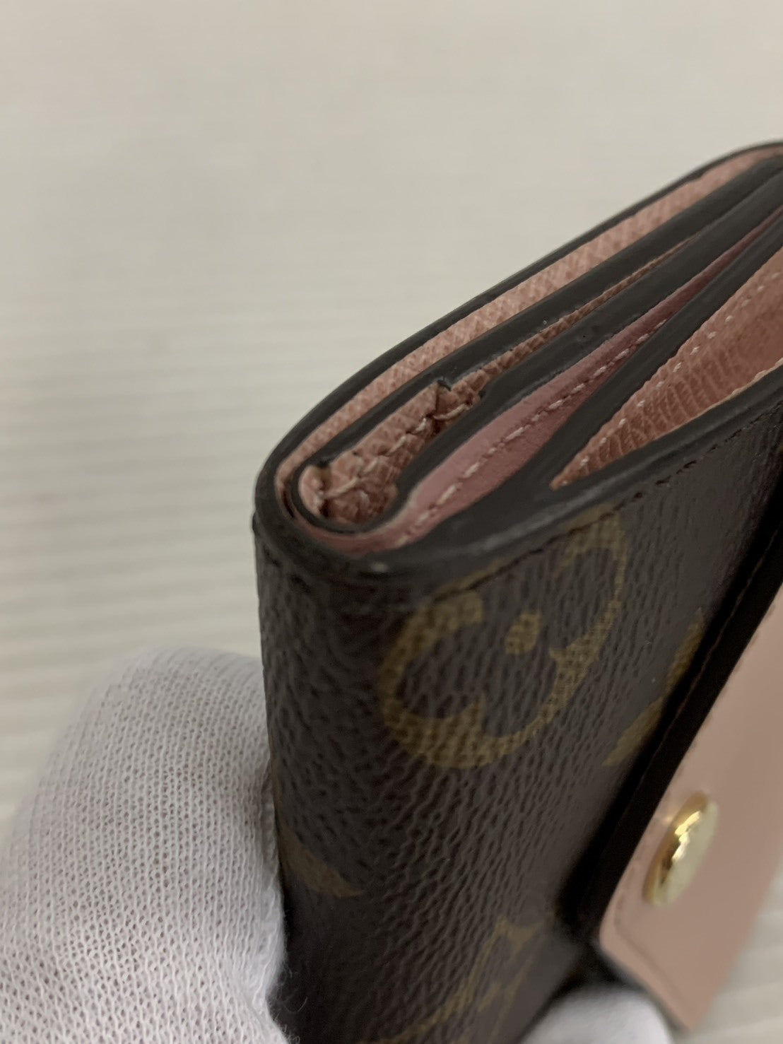 LOUIS VUITTON ポルトフォイユ・ゾエ ダミエ ローズバレリーヌ N60167
