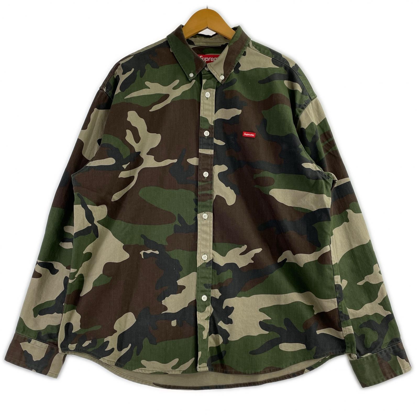 長袖シャツ Supreme 25FW Small Box Denim Shirt スモールボックスデニムシャツ M ウッドランドカモ M