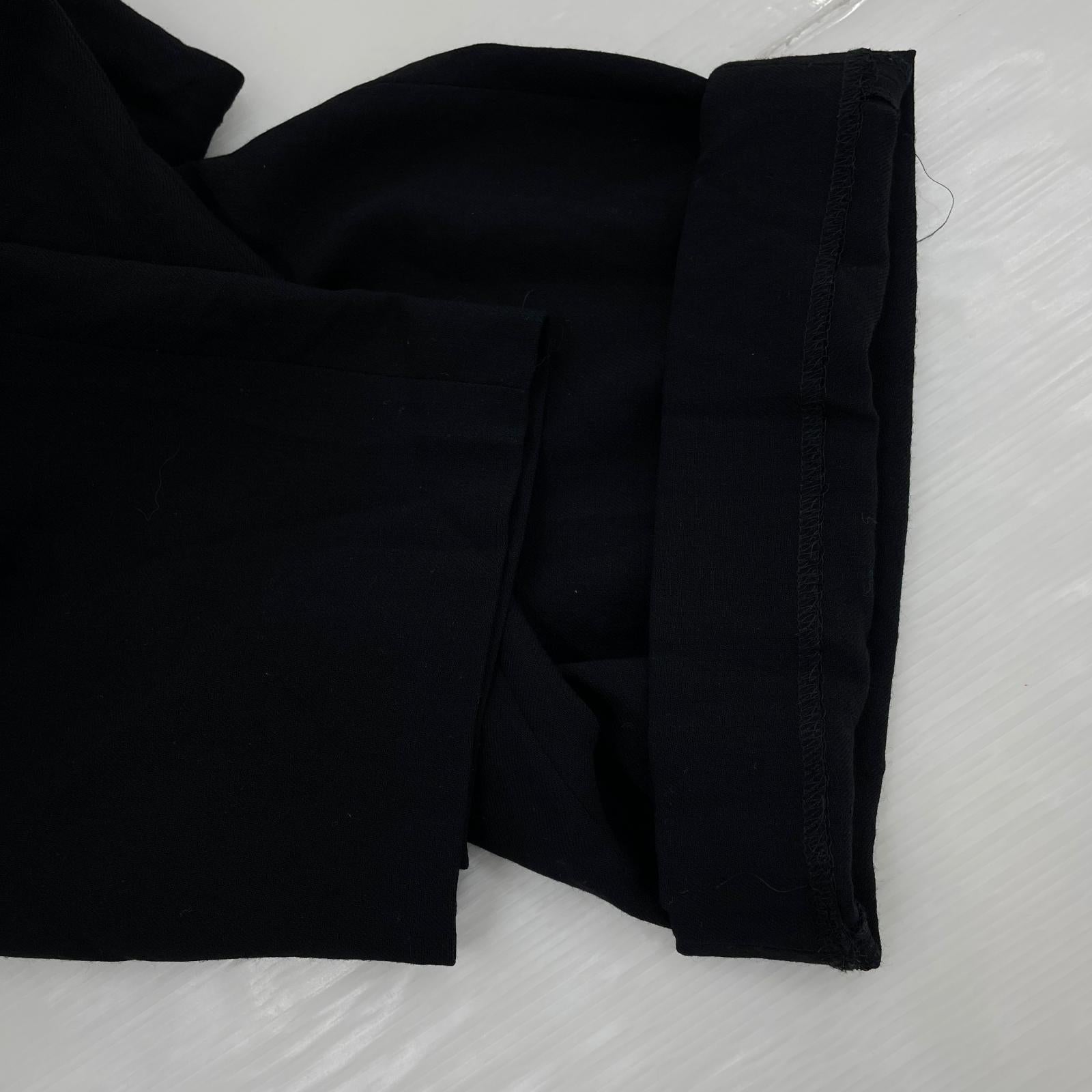 パンツ ツータックウールパンツ BLK 1 ブラック
