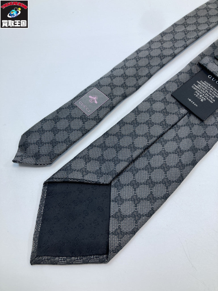 GUCCI GGパターン シルクジャカード ネクタイ