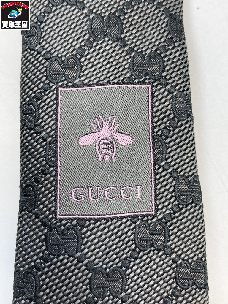 GUCCI GGパターン シルクジャカード ネクタイ