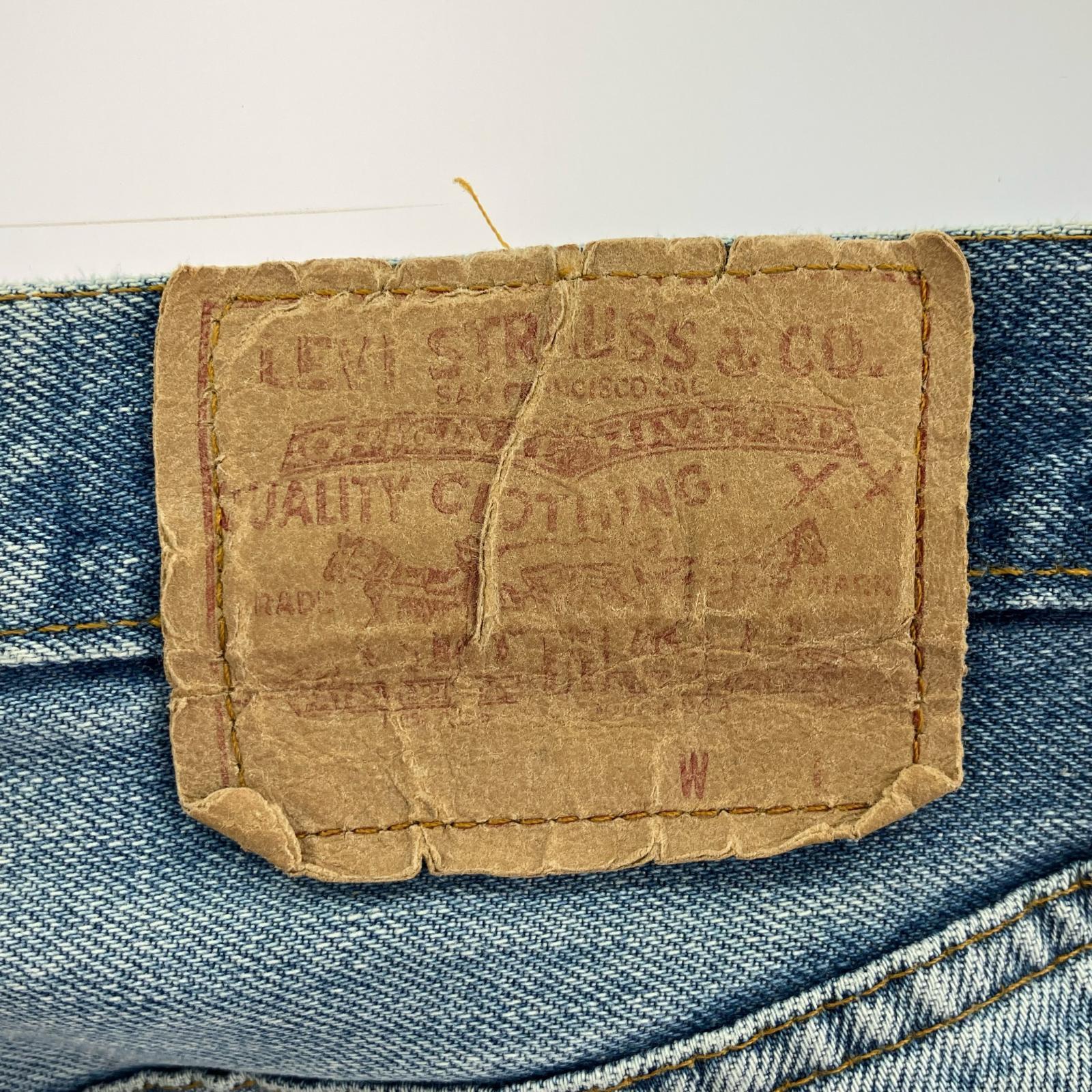 デニムパンツ 501 66後期 USA製 刻印6 エルパソ工場 ブルー