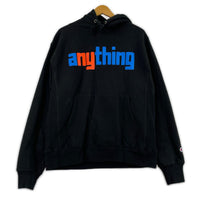パーカー anything ロゴパーカー/M/SPEEDBALL LOGO M ブラック