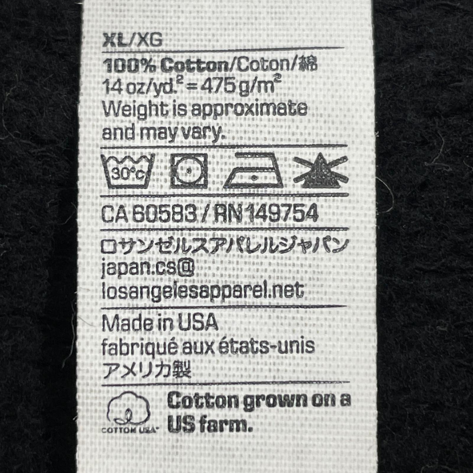 パーカー LOSANGELESAPPALEL プルオーバーパーカー黒(XL) ブラック