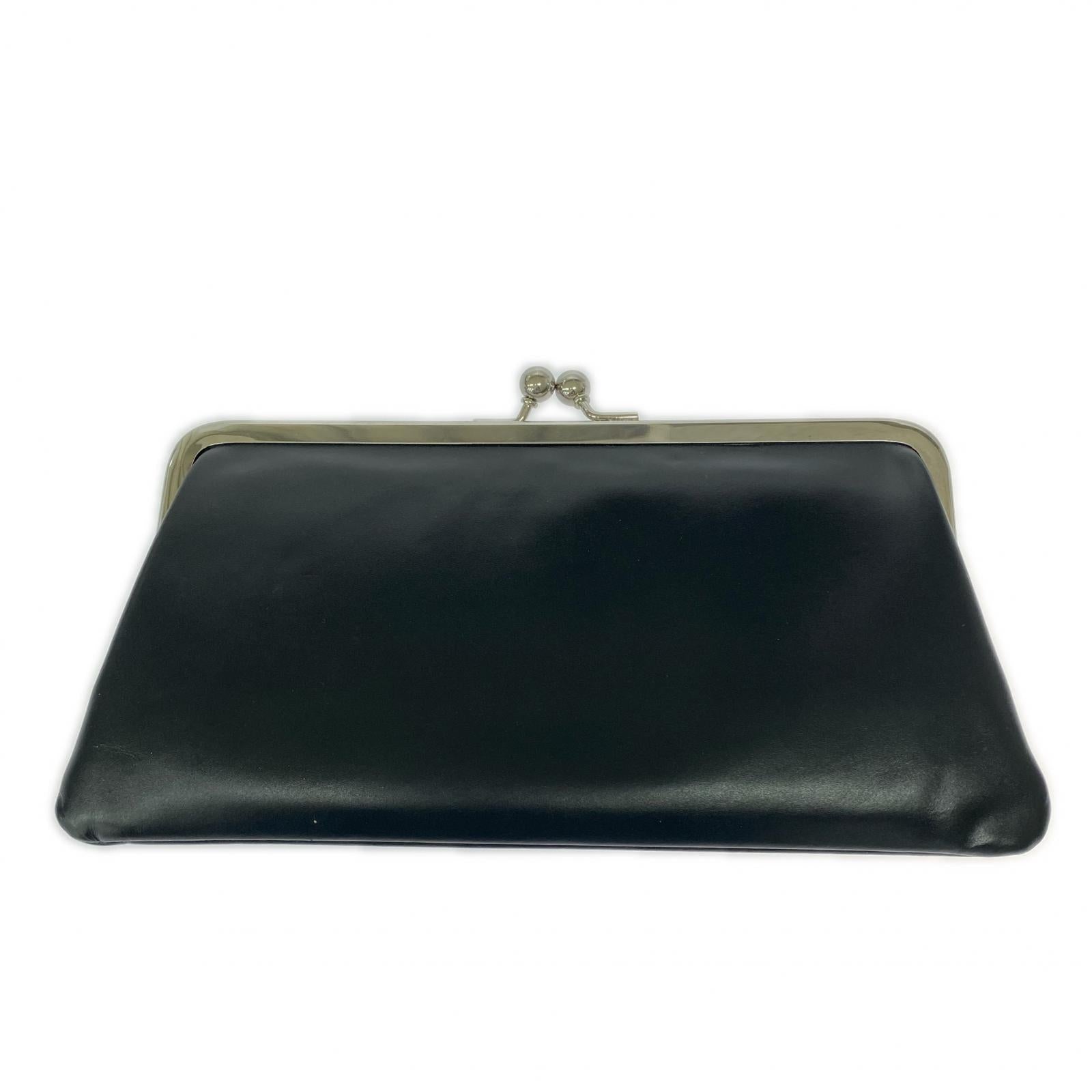 長財布 COMME des GARCONS KISS CLASP がま口財布 ブラック