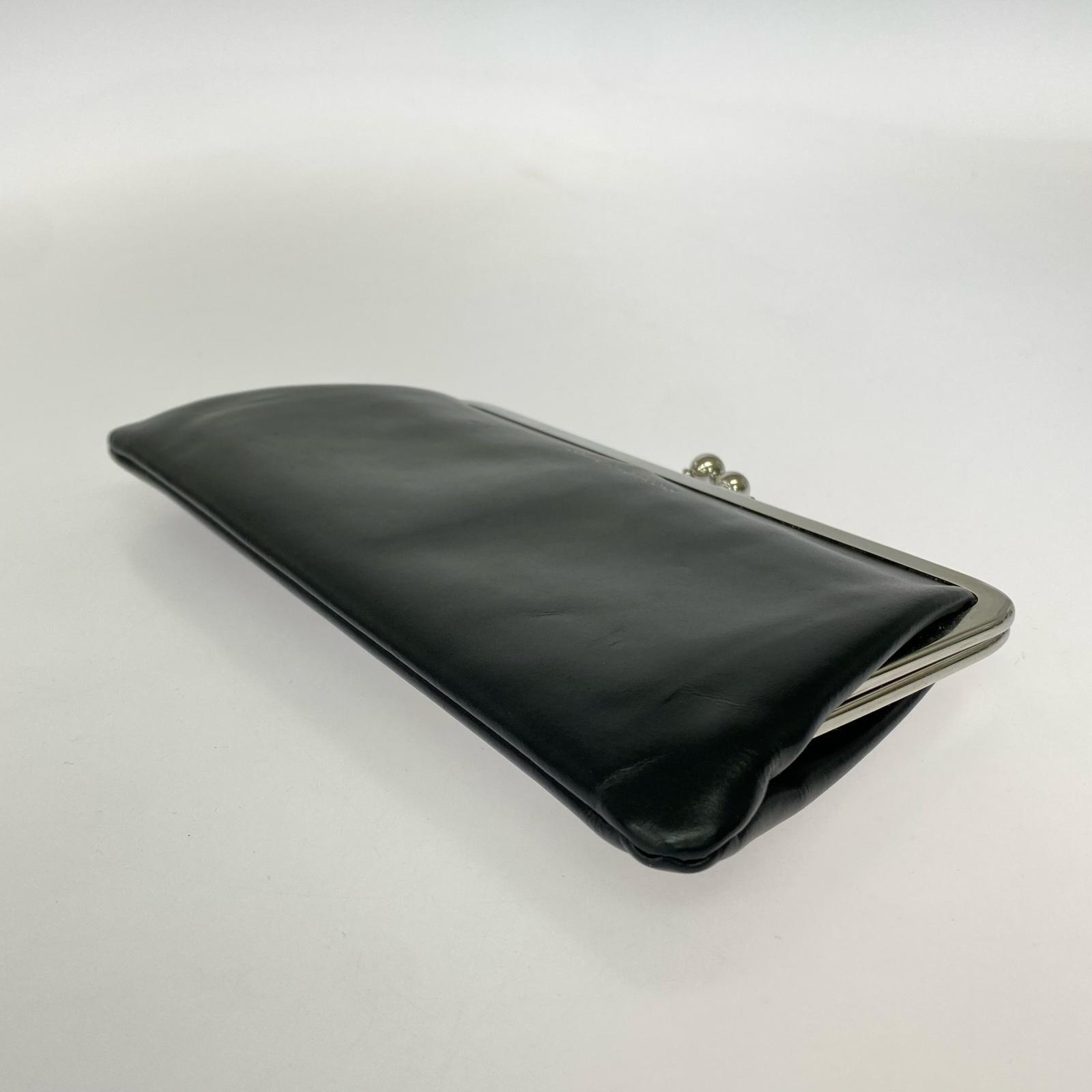 長財布 COMME des GARCONS KISS CLASP がま口財布 ブラック