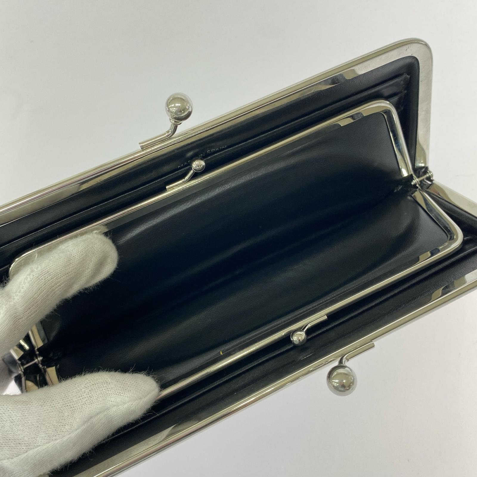 長財布 COMME des GARCONS KISS CLASP がま口財布 ブラック