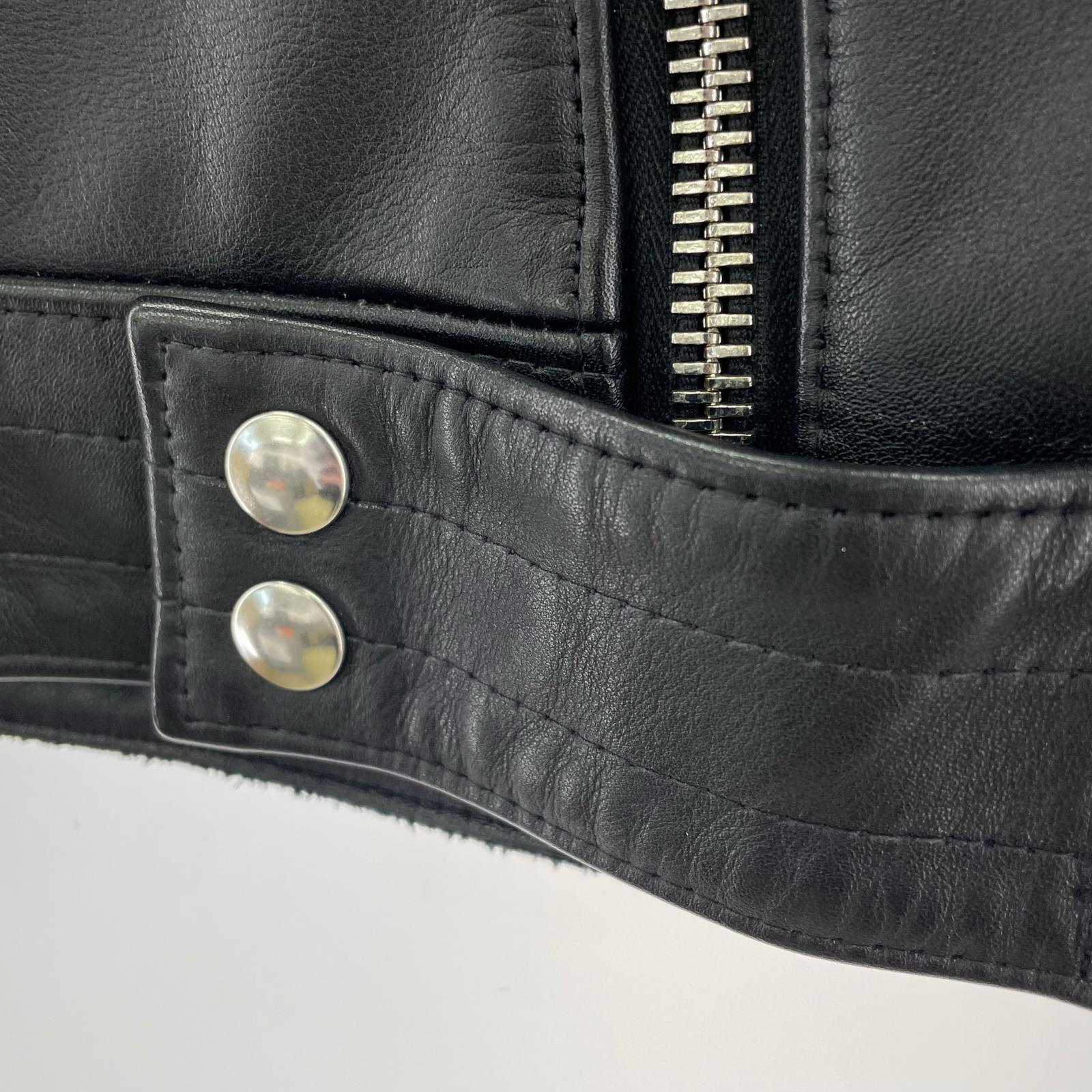 ライダースジャケット CYCLONE RIDERS JACKET REAL HIDE 38 ブラック