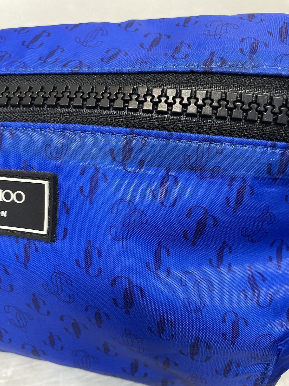 JIMMY CHOO ナイロン ボディバッグ ブルー