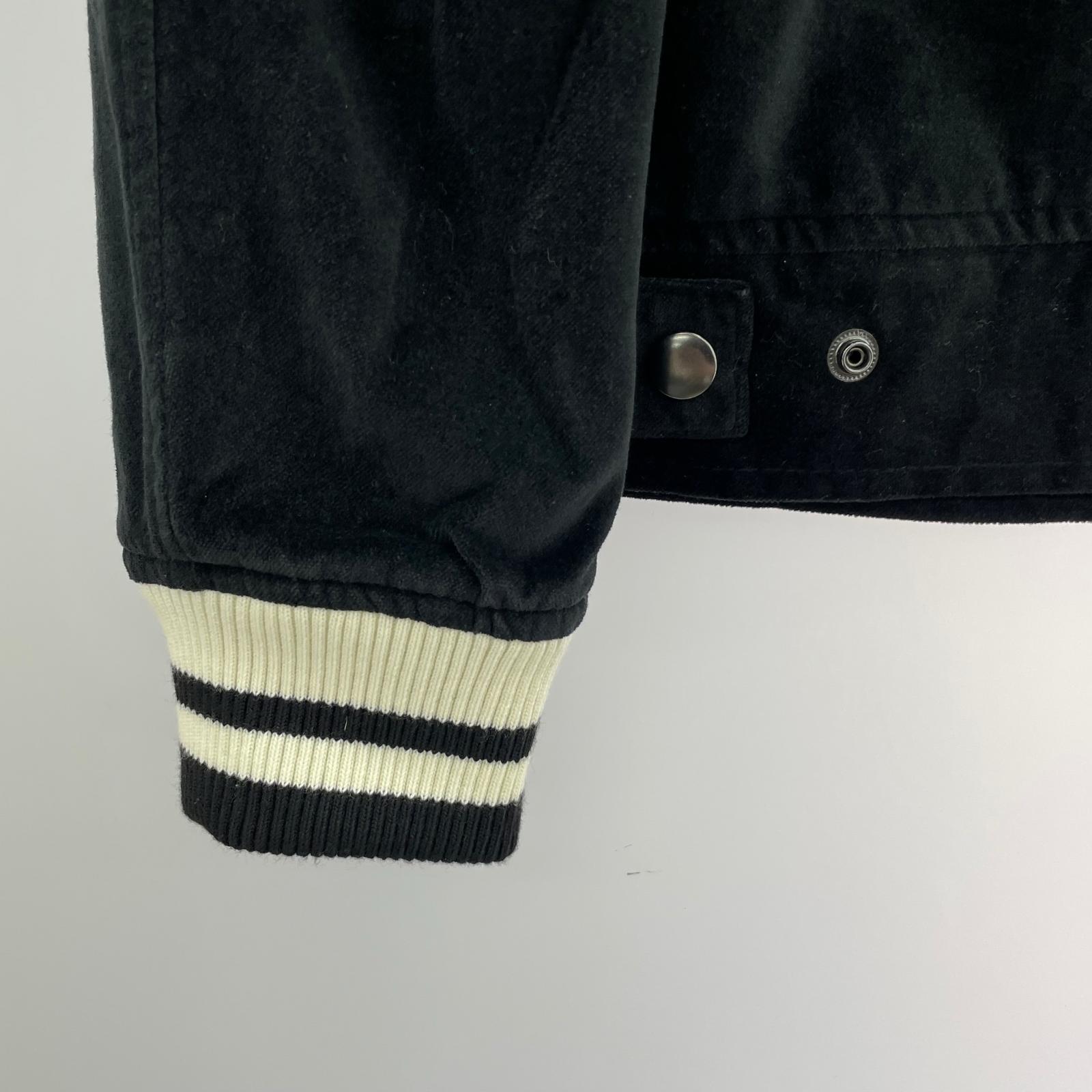 テーラードジャケット JACKROSE 襟付き刺繍スナップスタジャン(5) 5 ブラック