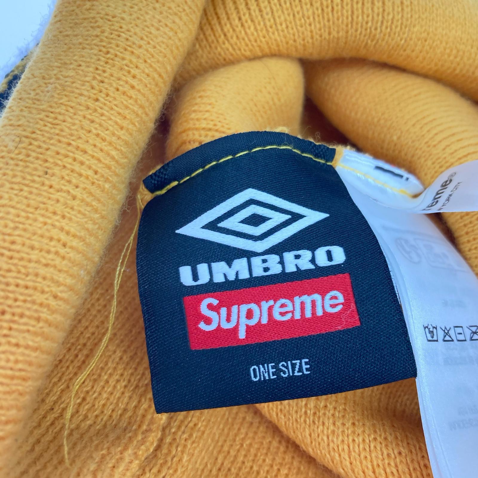 ニットキャップ ×umbro ビーニー 黄黒