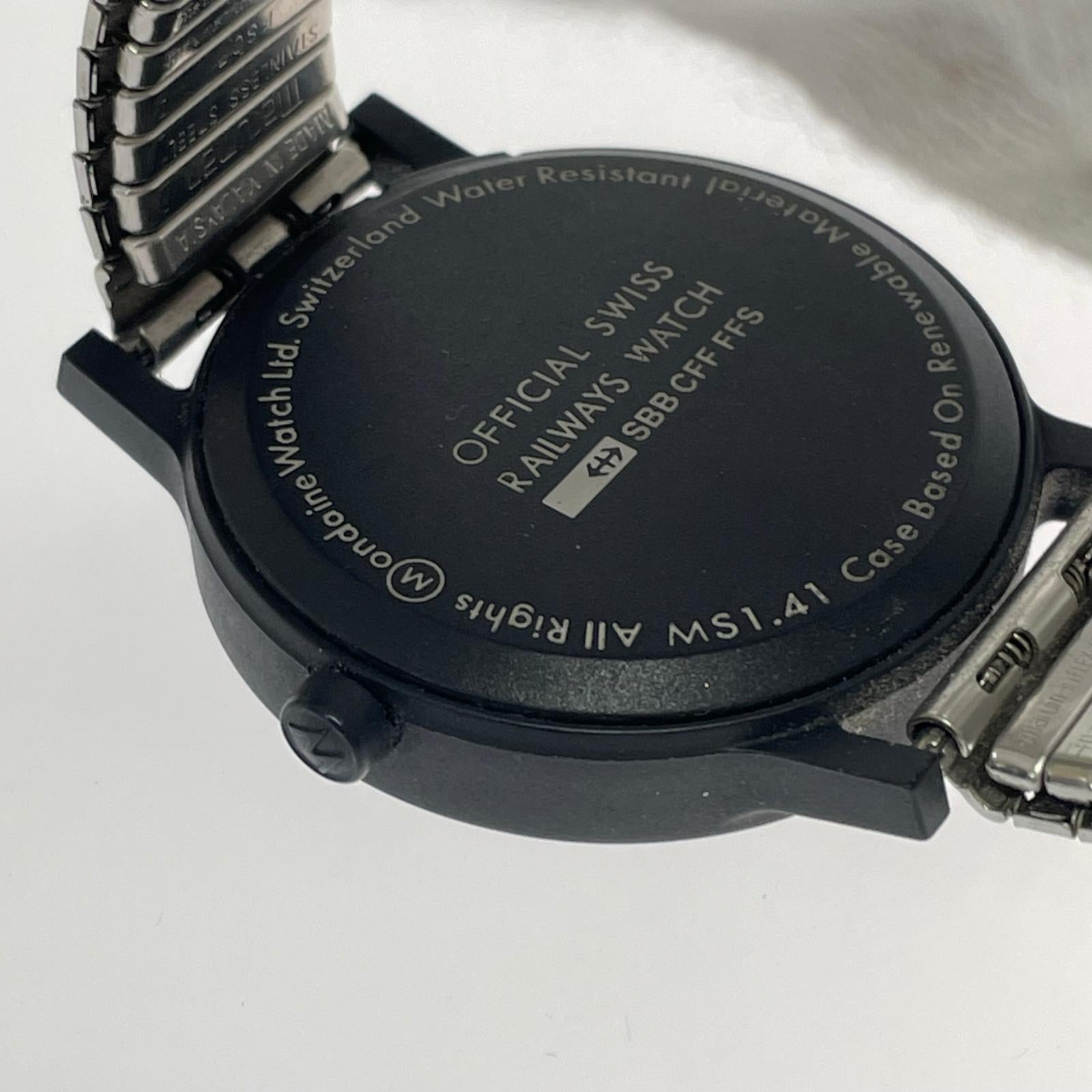 腕時計 MONDAINE MS1.41120.RB 黒 QZ