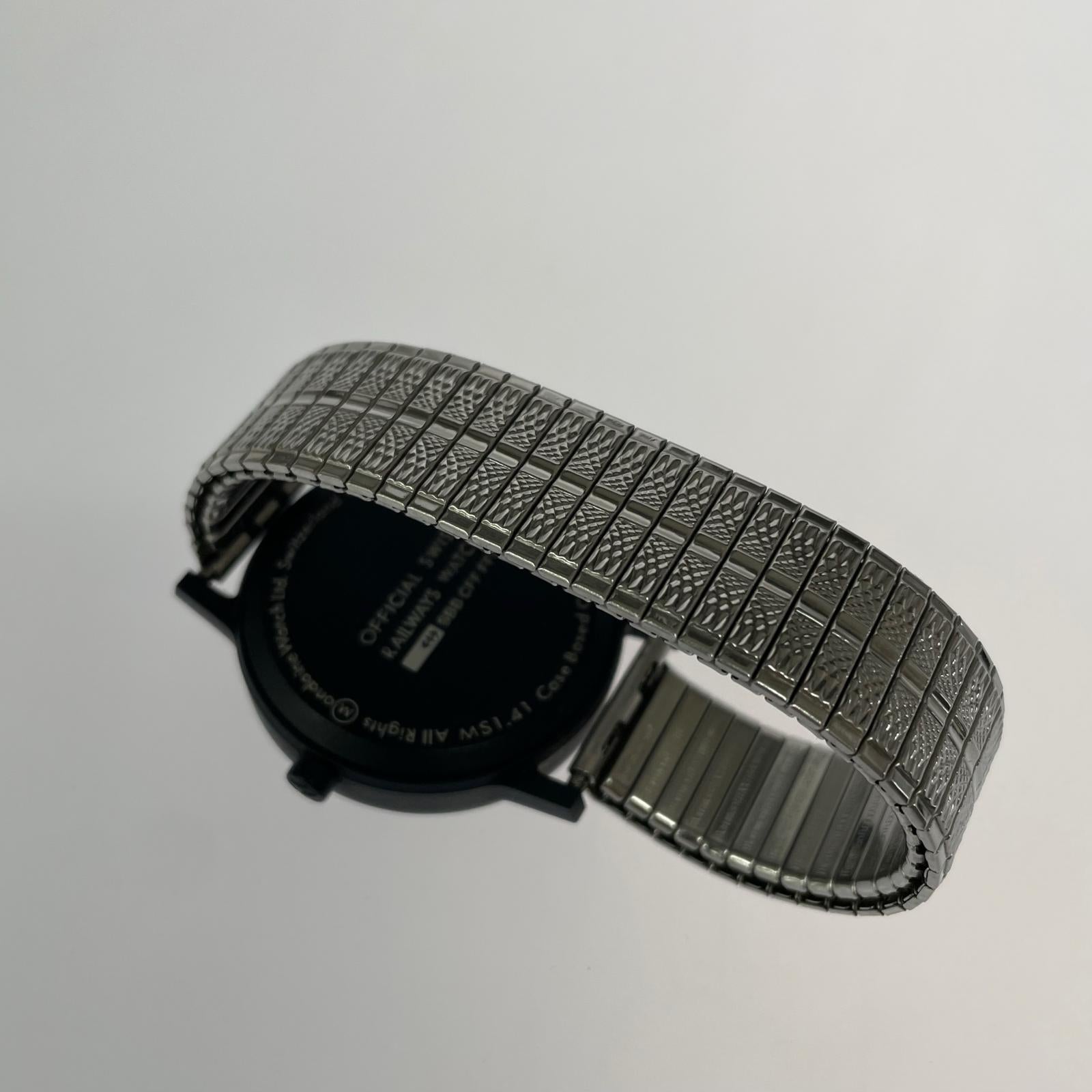 腕時計 MONDAINE MS1.41120.RB 黒 QZ