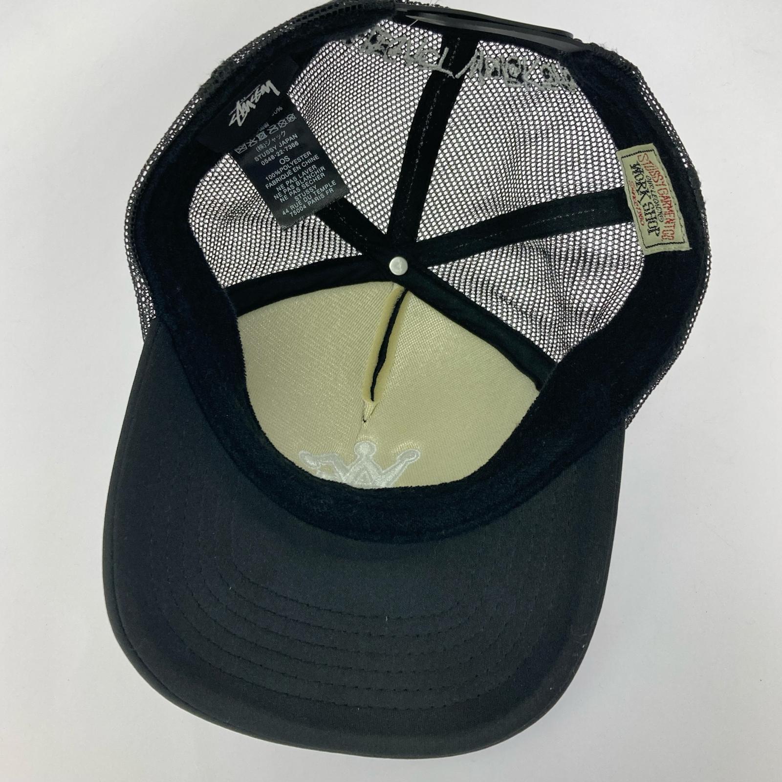 キャップ STUSSY×OUR LEGACY Work shop Trucker Cap メッシュキャップ 黒 ブラック