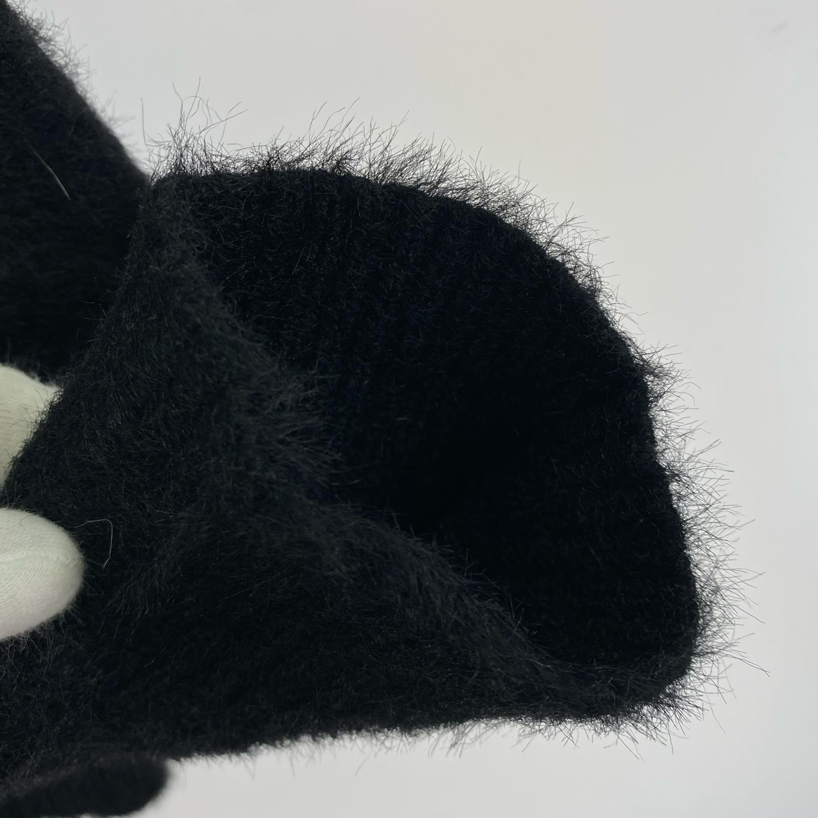 カーディガン OG LABEL SHAGGY CARDIGAN BLACK ブラック