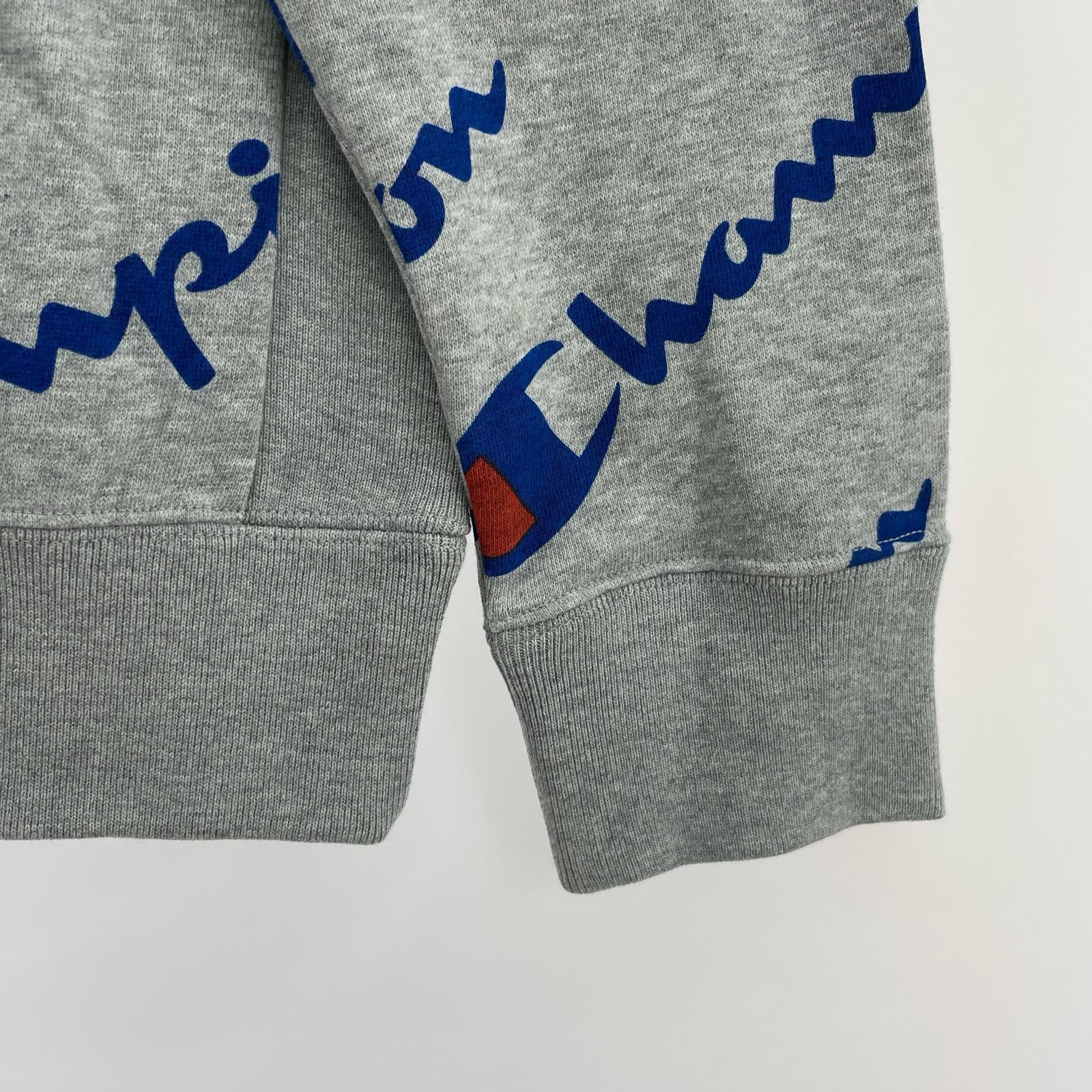 パーカー Champion ジップアップパーカー M グレー