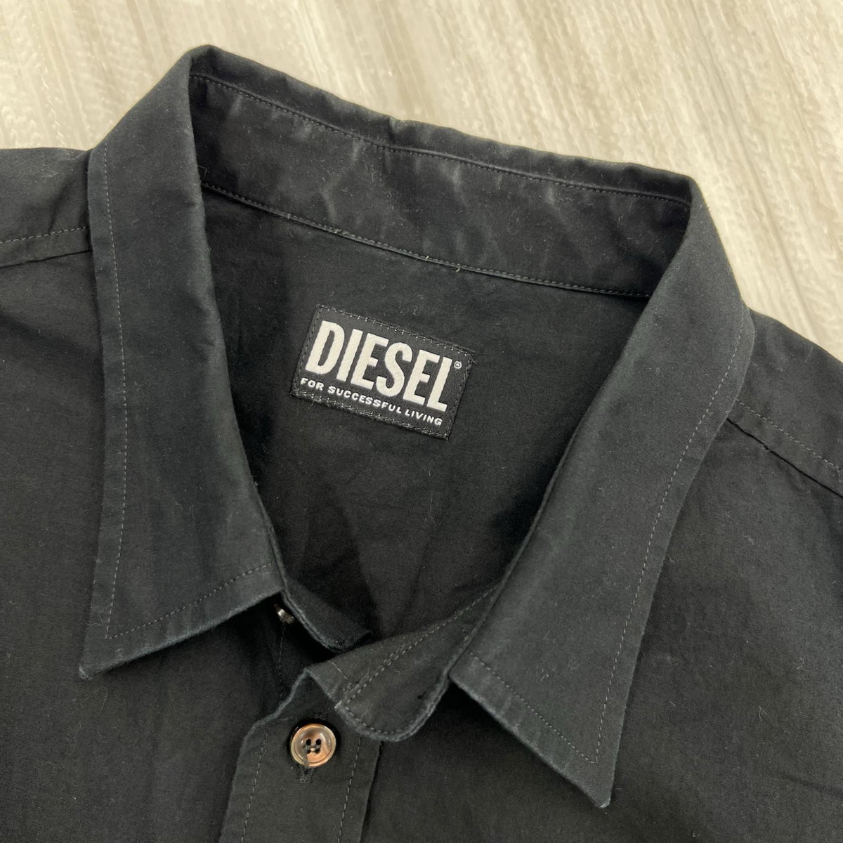 長袖シャツ DIESEL S-HARRY 黒 (M )A05854 M ブラック