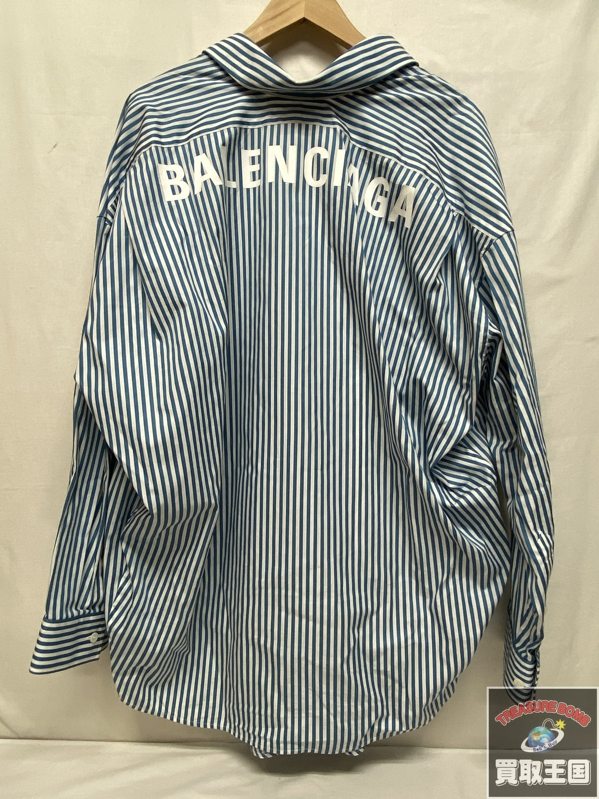 バックロゴ ストライプシャツ 34