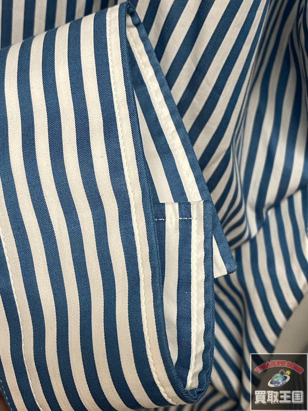 バックロゴ ストライプシャツ 34