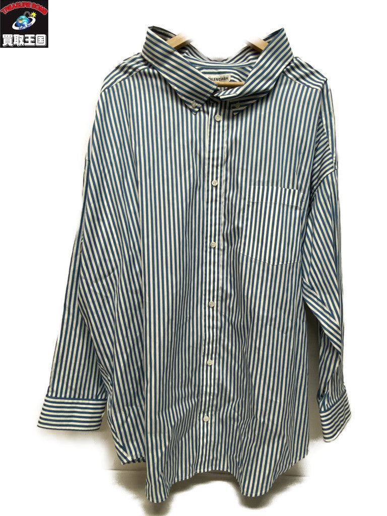 バックロゴ ストライプシャツ 34