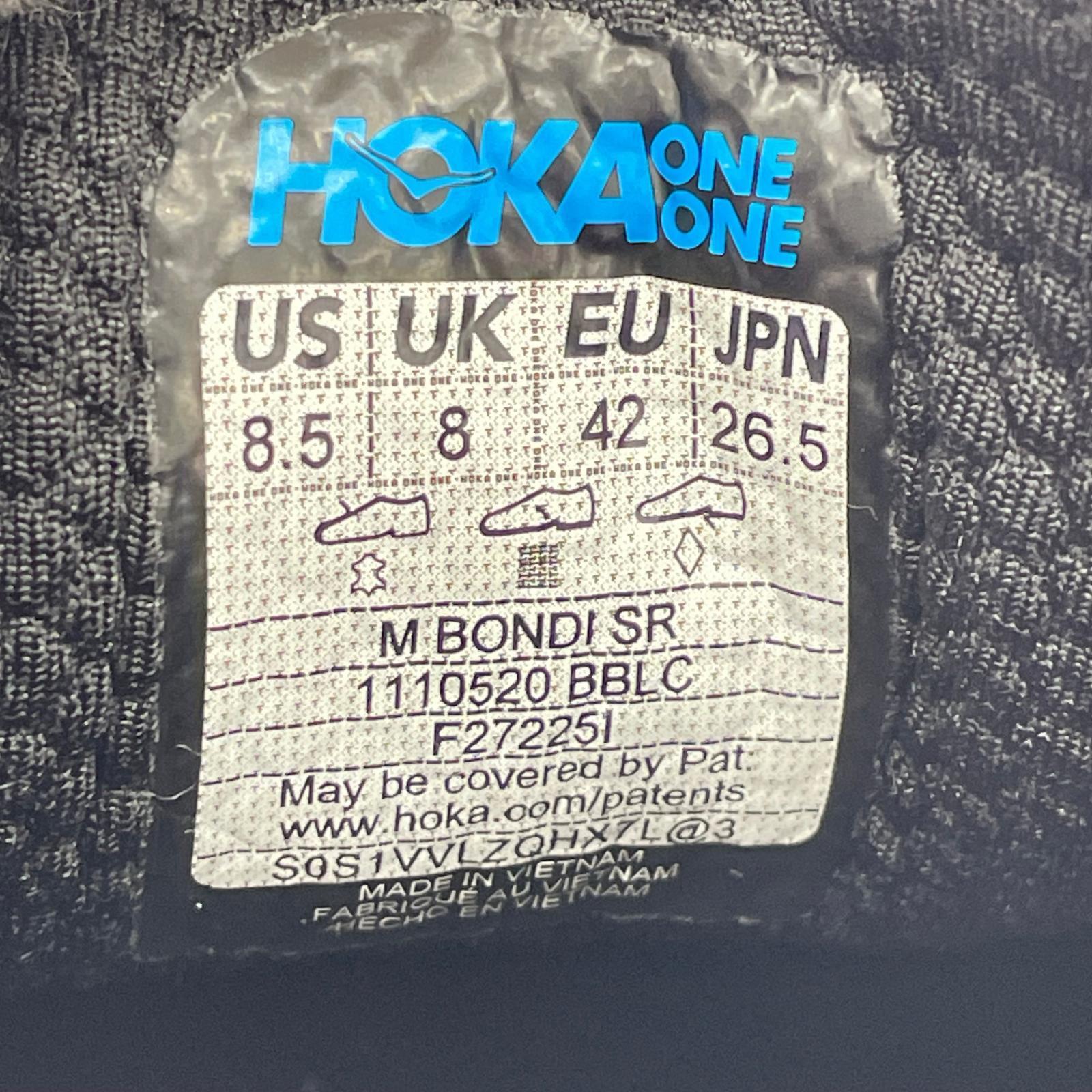 スニーカー HOKA ONE ONE BONDI SR 1110520 黒 (26.5) 26.5cm (US8 1/2 UK8 EU43) ブラック