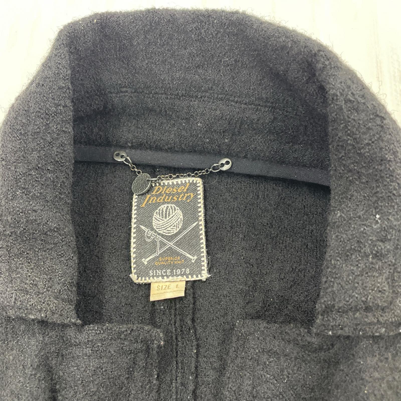 ジャケット ウールコート 黒 (L) L ブラック