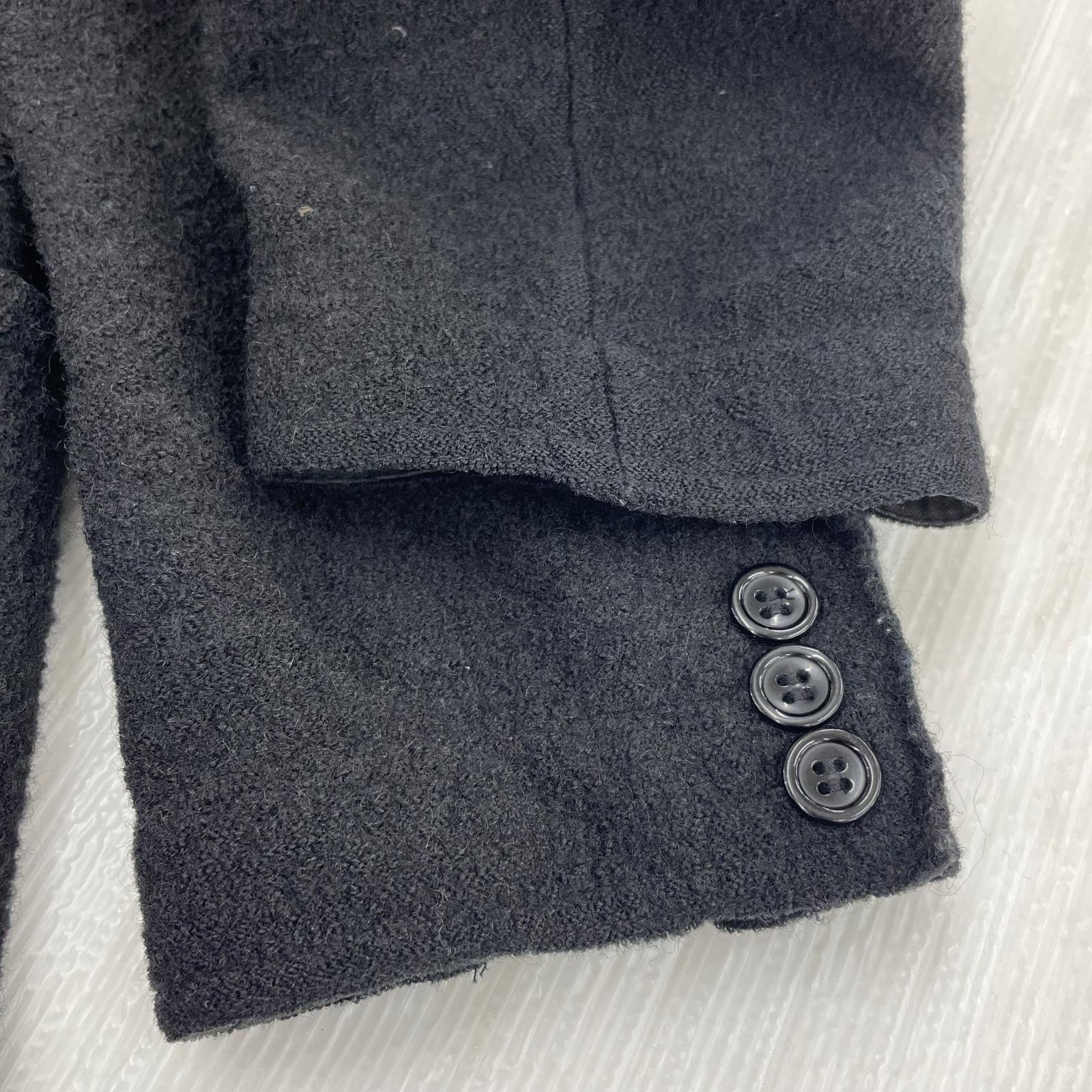 ジャケット ウールコート 黒 (L) L ブラック