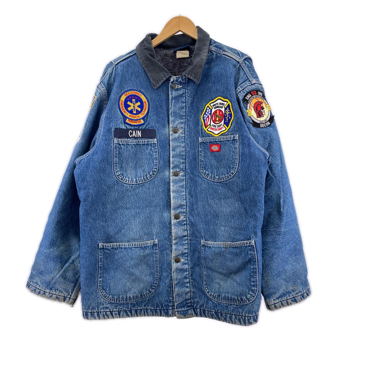 デニムジャケット 90s デニムカバーオール XL LL ネイビー