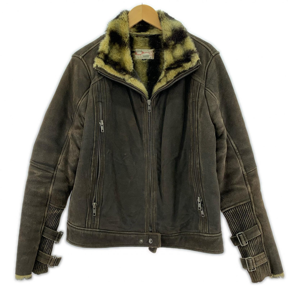 レザージャケット Y'2 LEATHER RIDING MASTER L ブラウン