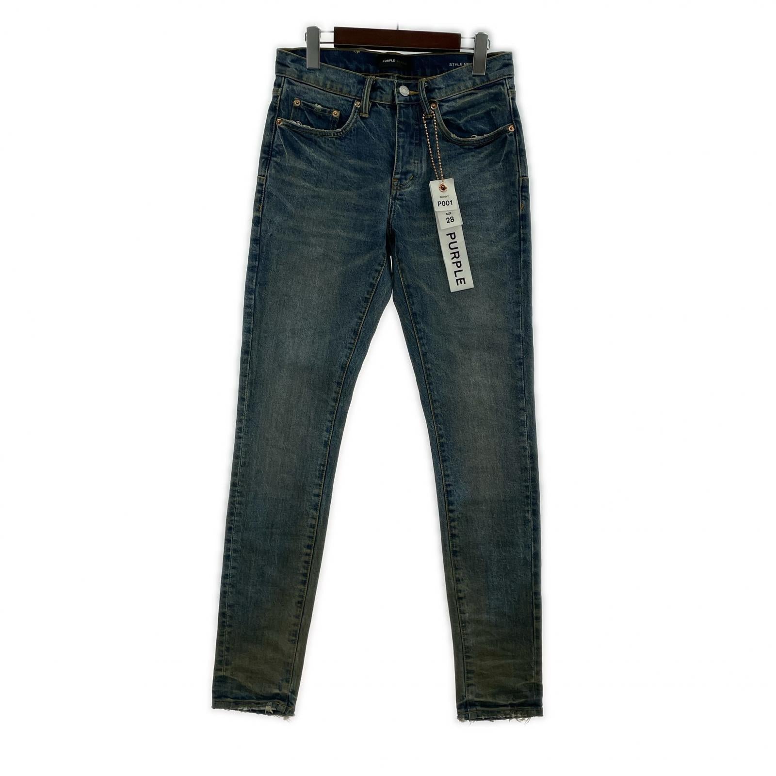 デニムパンツ LOW RISE SKINNY JEAN P001 28 ブルー