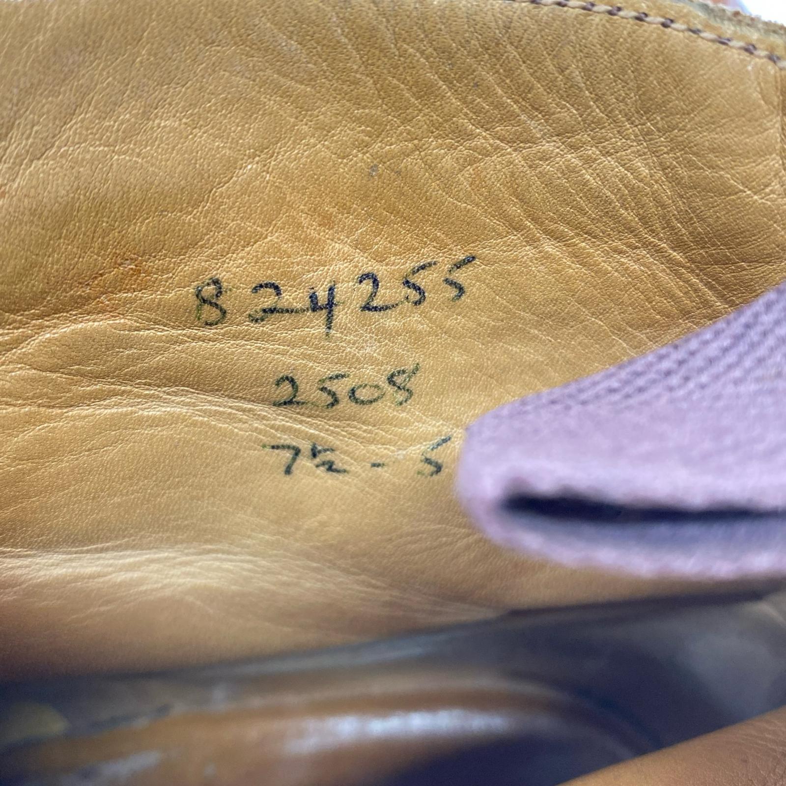 ブーツ Tricker's SHIPS別注 ウィングチップ レースアップブーツ キャメル ブラウン