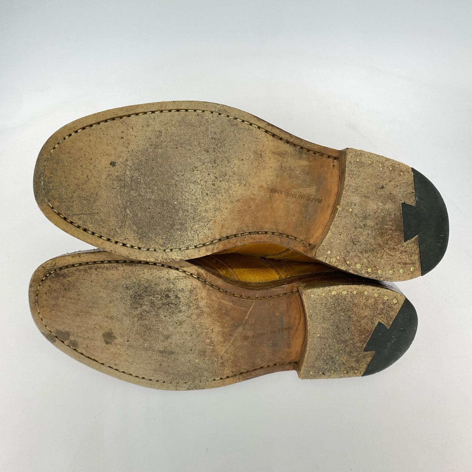 ブーツ Tricker's SHIPS別注 ウィングチップ レースアップブーツ キャメル ブラウン