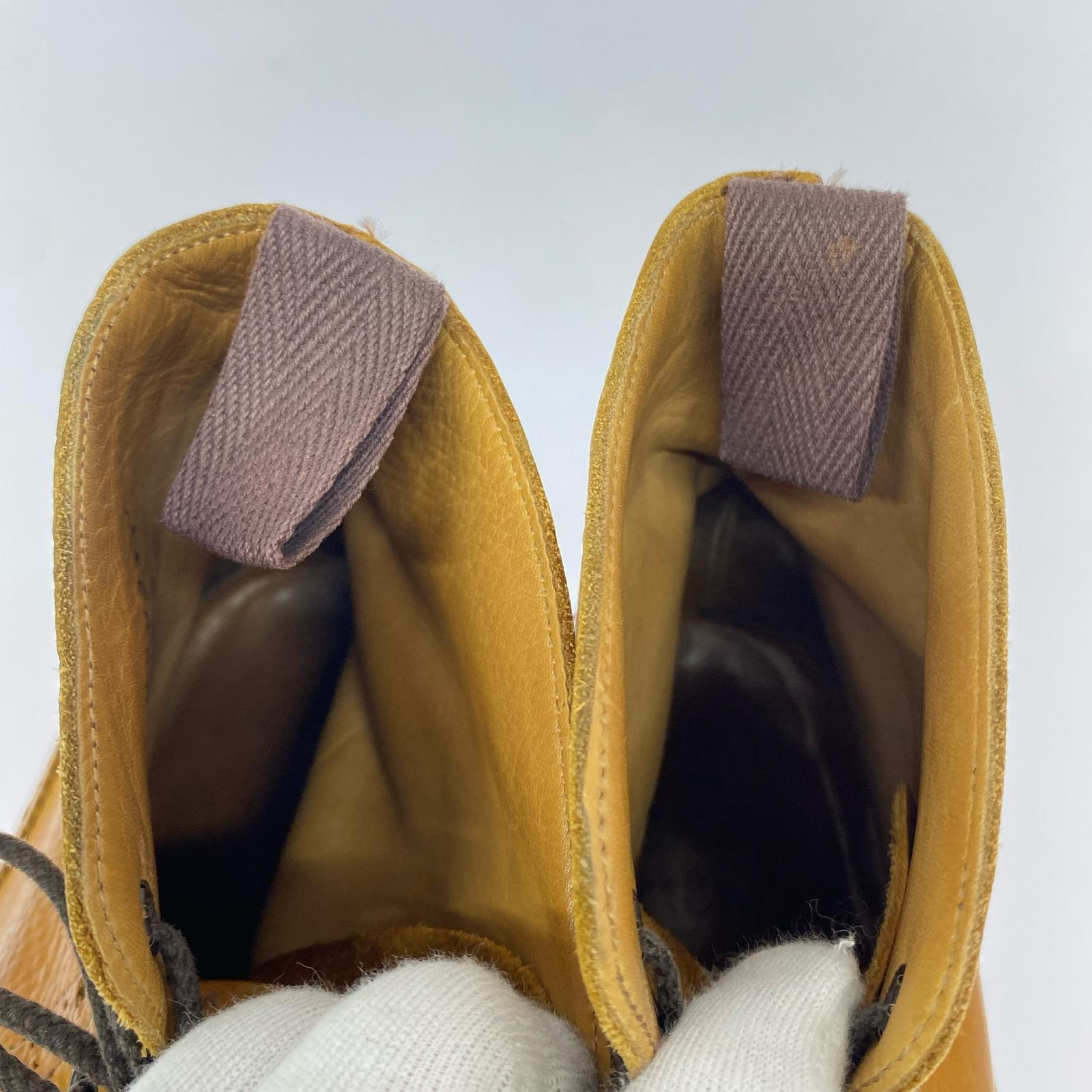 ブーツ Tricker's SHIPS別注 ウィングチップ レースアップブーツ キャメル ブラウン