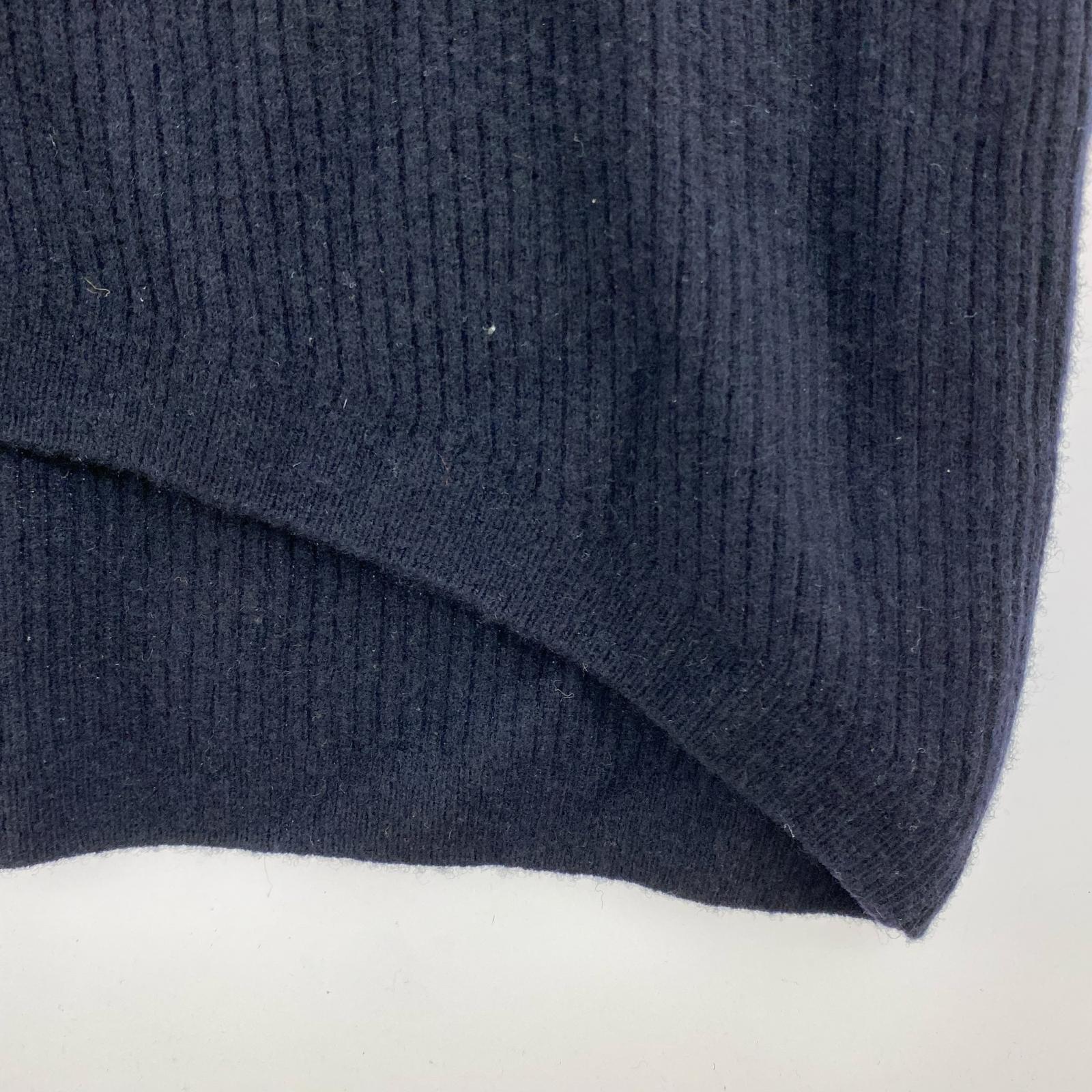 ワンピース tan 22aw ドッグレッグニットワンピース フリー ネイビー