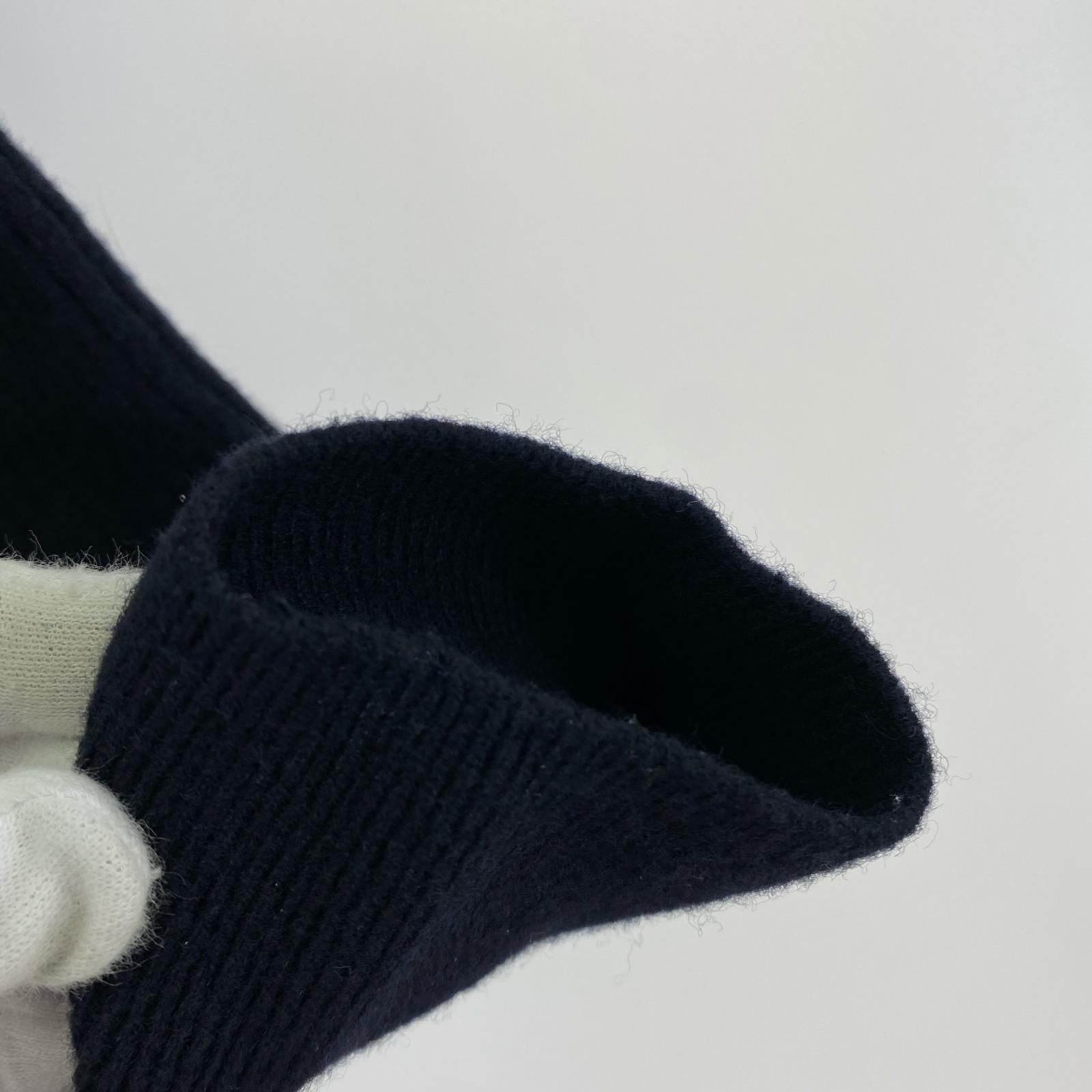 ワンピース tan 22aw ドッグレッグニットワンピース フリー ネイビー