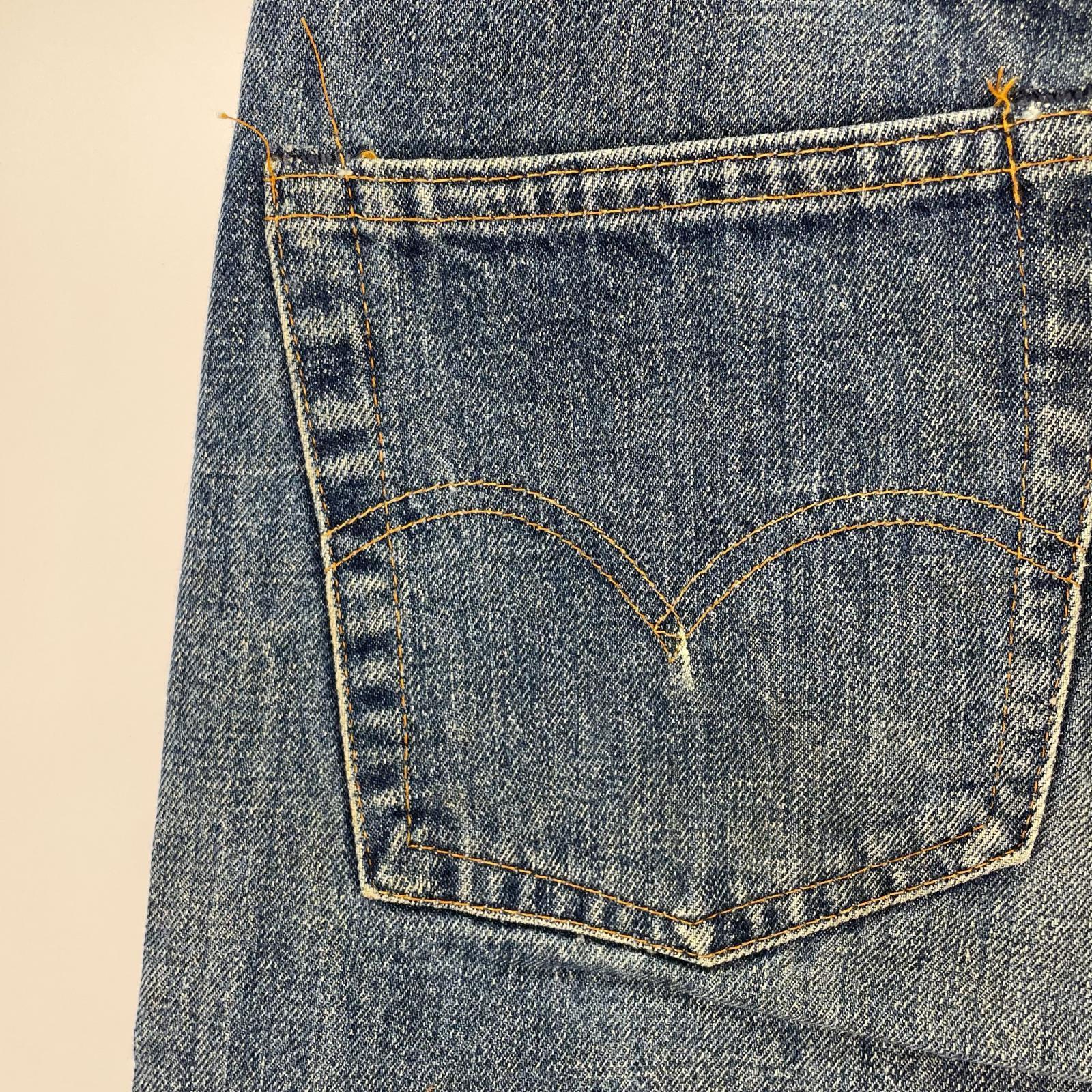デニムパンツ 79年製 66後期 42TALON W30 L36 ブルー