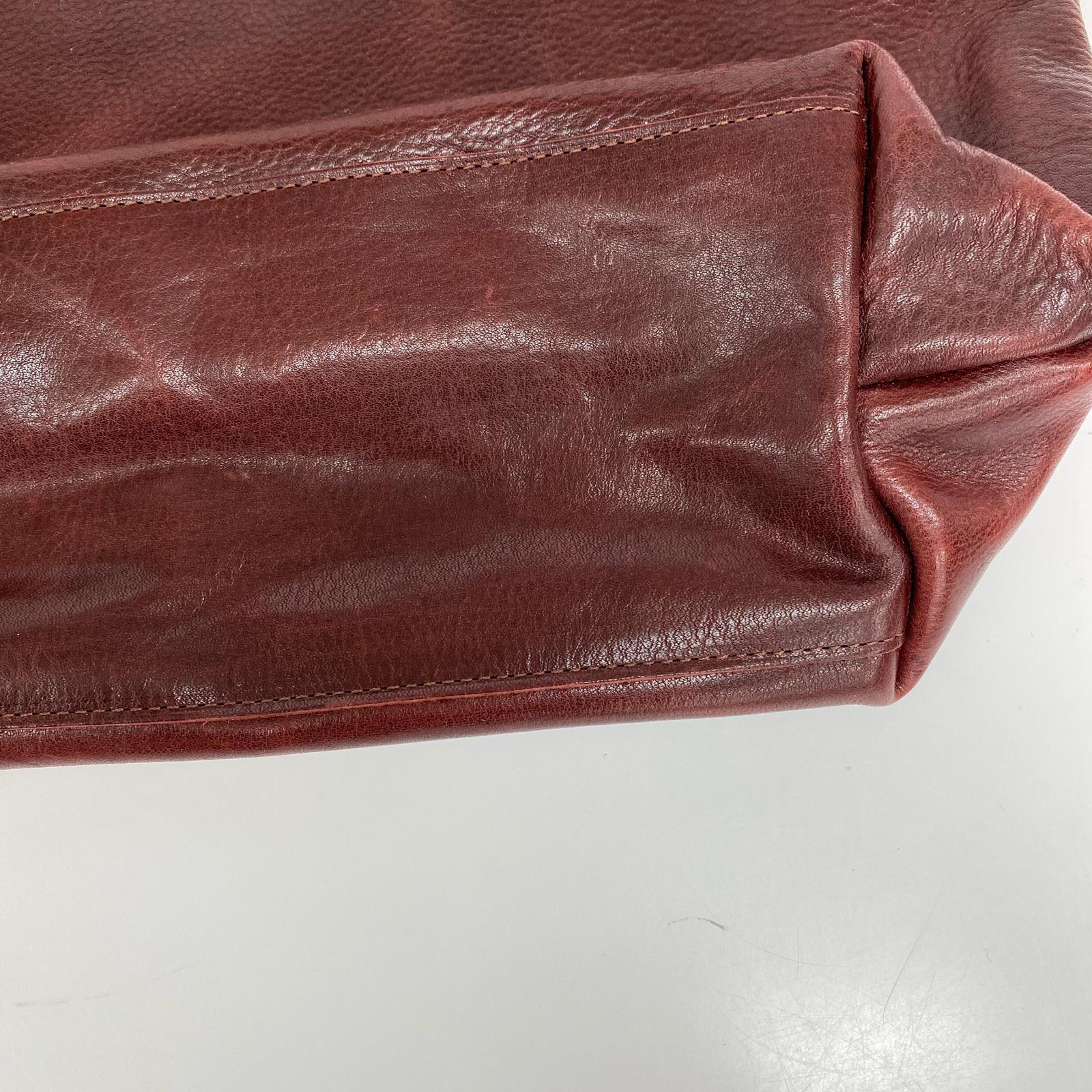 トートバッグ caldoa レザートートバッグ ワインレッド