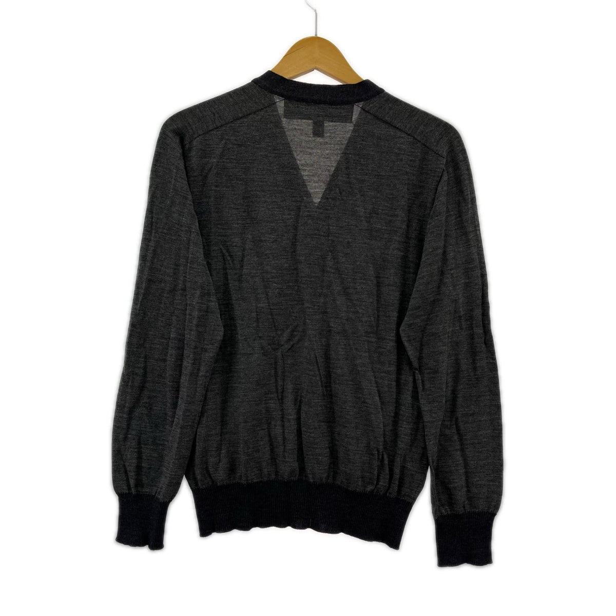 カーディガン HOMME 毛100% カーディガン S S グレー