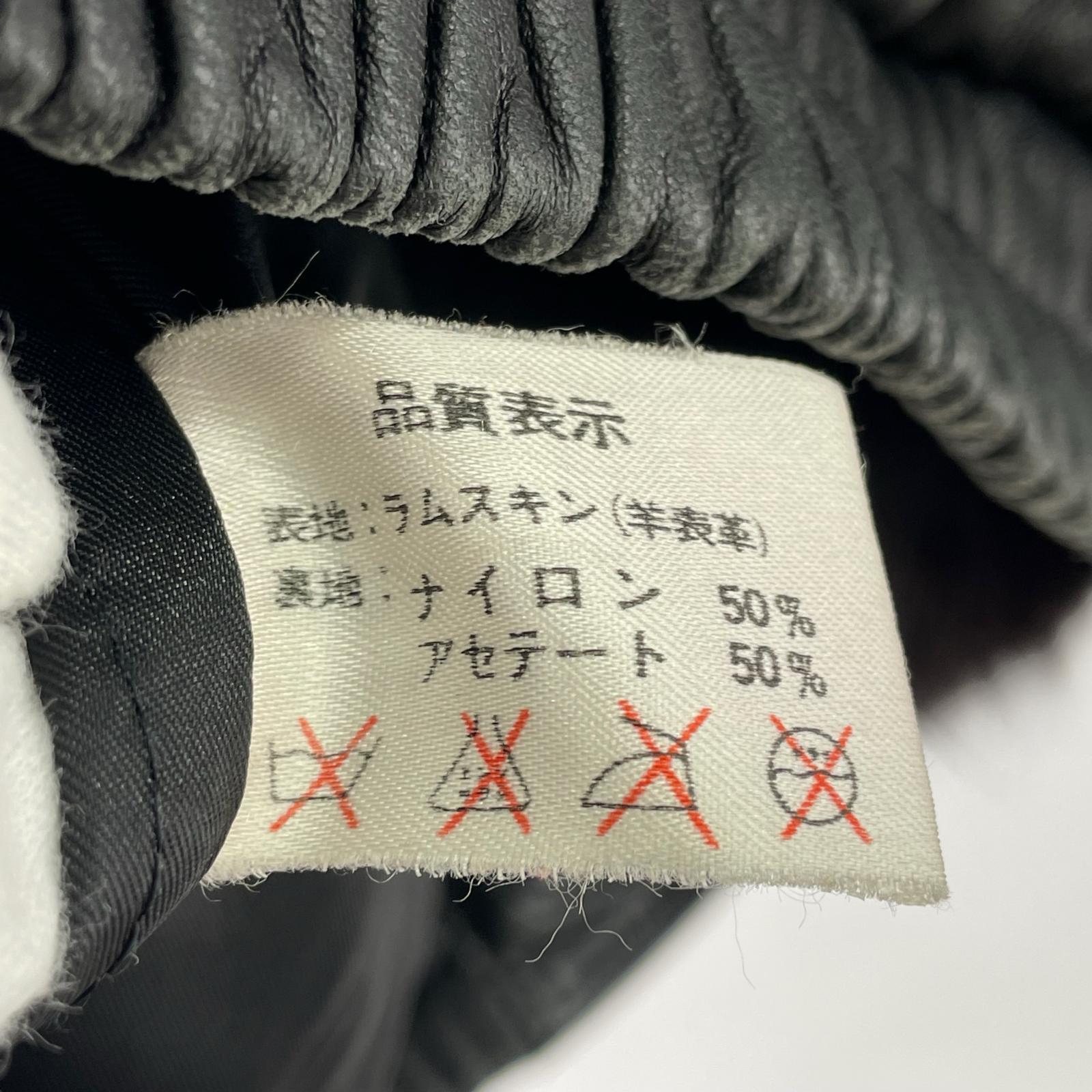ジャケット ファー付きレザージャケット フリー ブラック